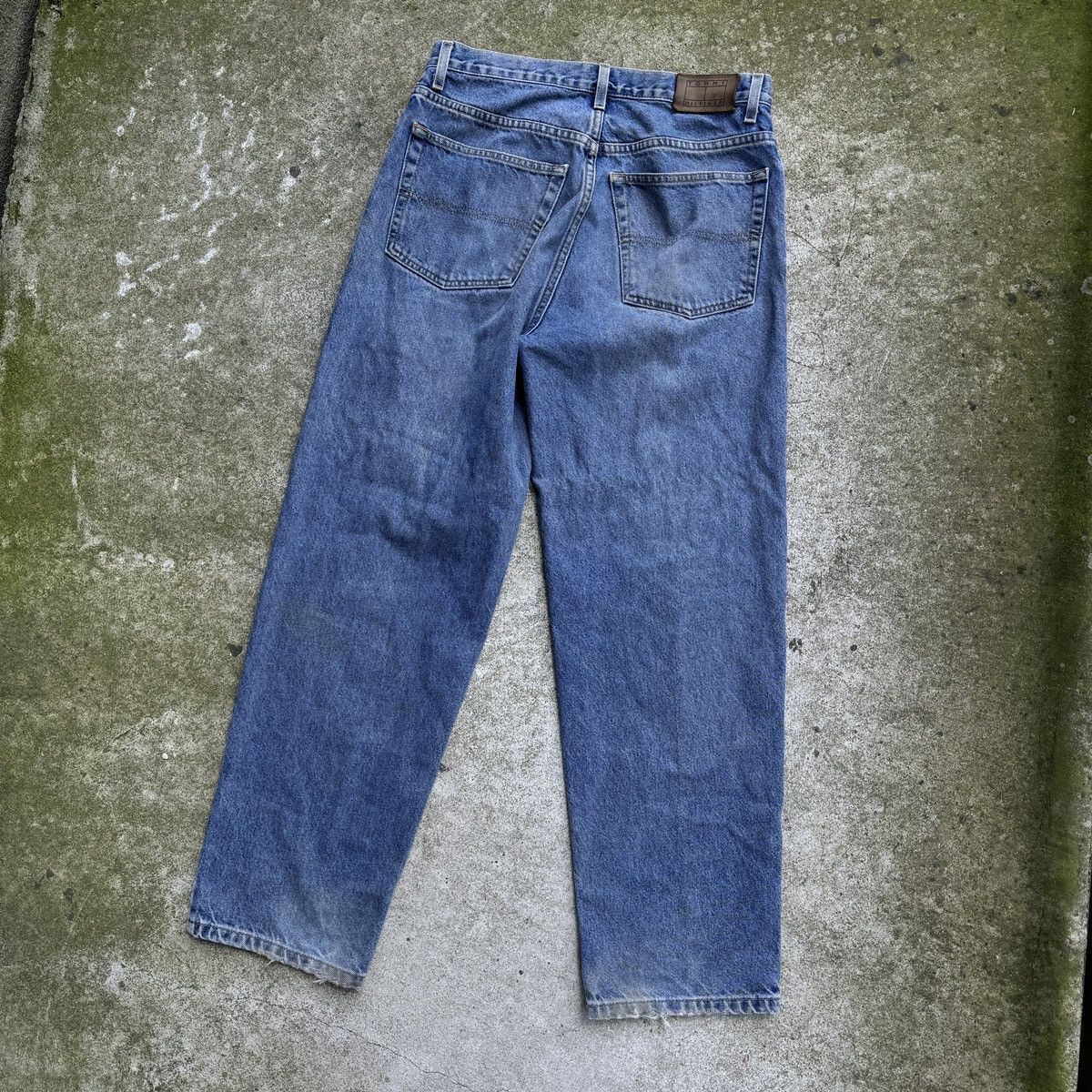 Vintage Thrashed Faded Distressed Tommy Jeans Skater ERD Grunge Size US 33 - 10 Thumbnail