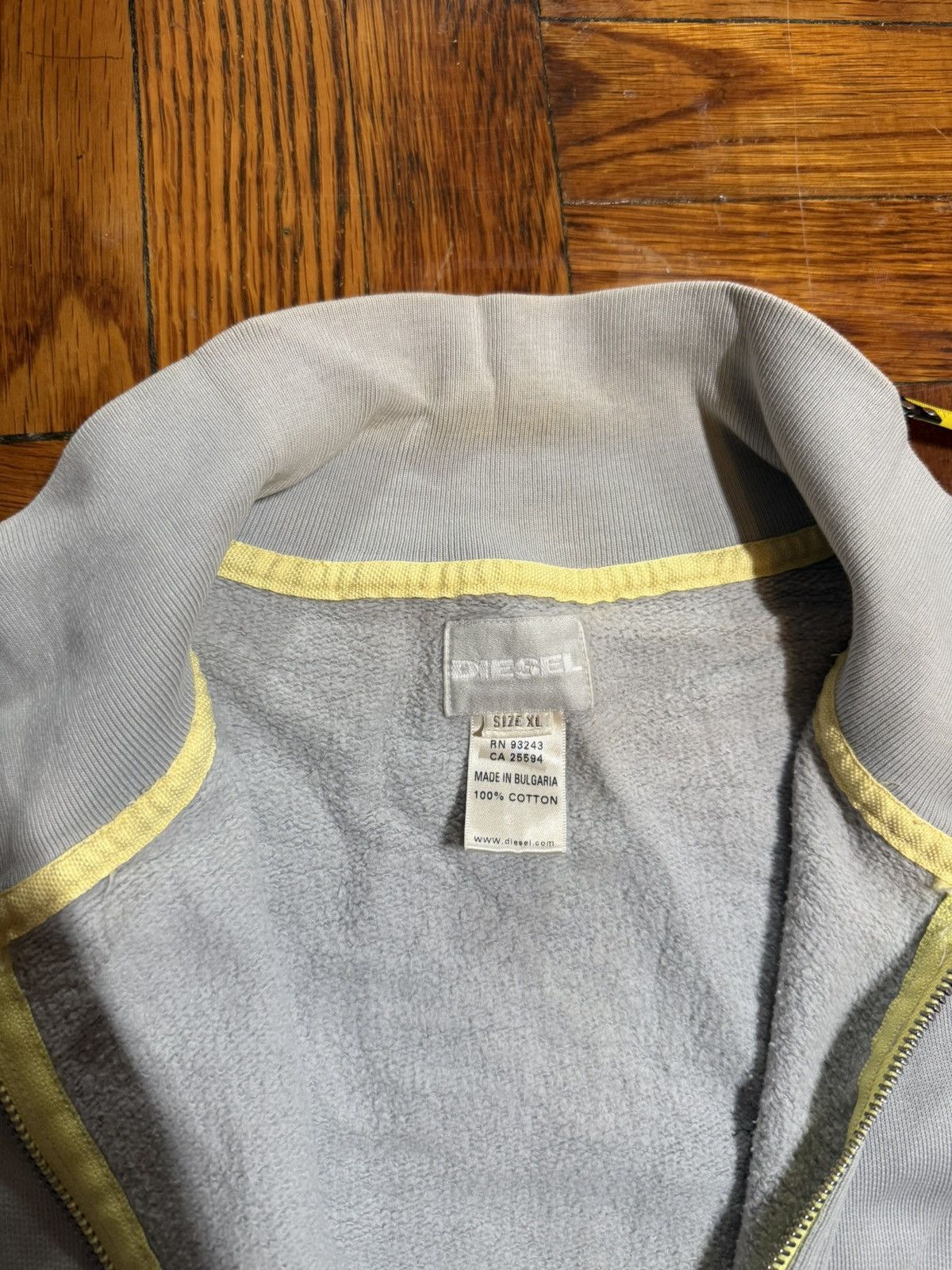 Diesel Vintage 90s Diesel Zip-Up Sweatshirt Size US L / EU 52-54 / 3 - 6 Thumbnail