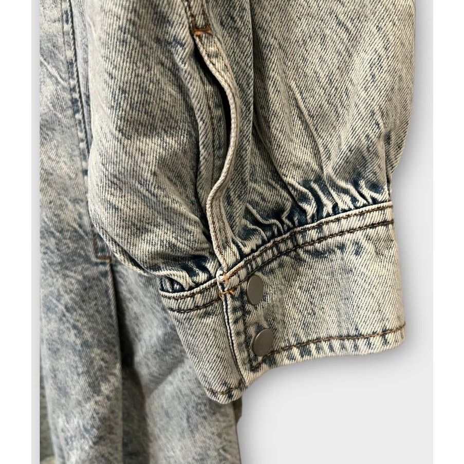 Free People FREE PEOPLE Chain Of Command Denim Minidress Size Large Size L / US 10 / IT 46 - 5 Thumbnail
