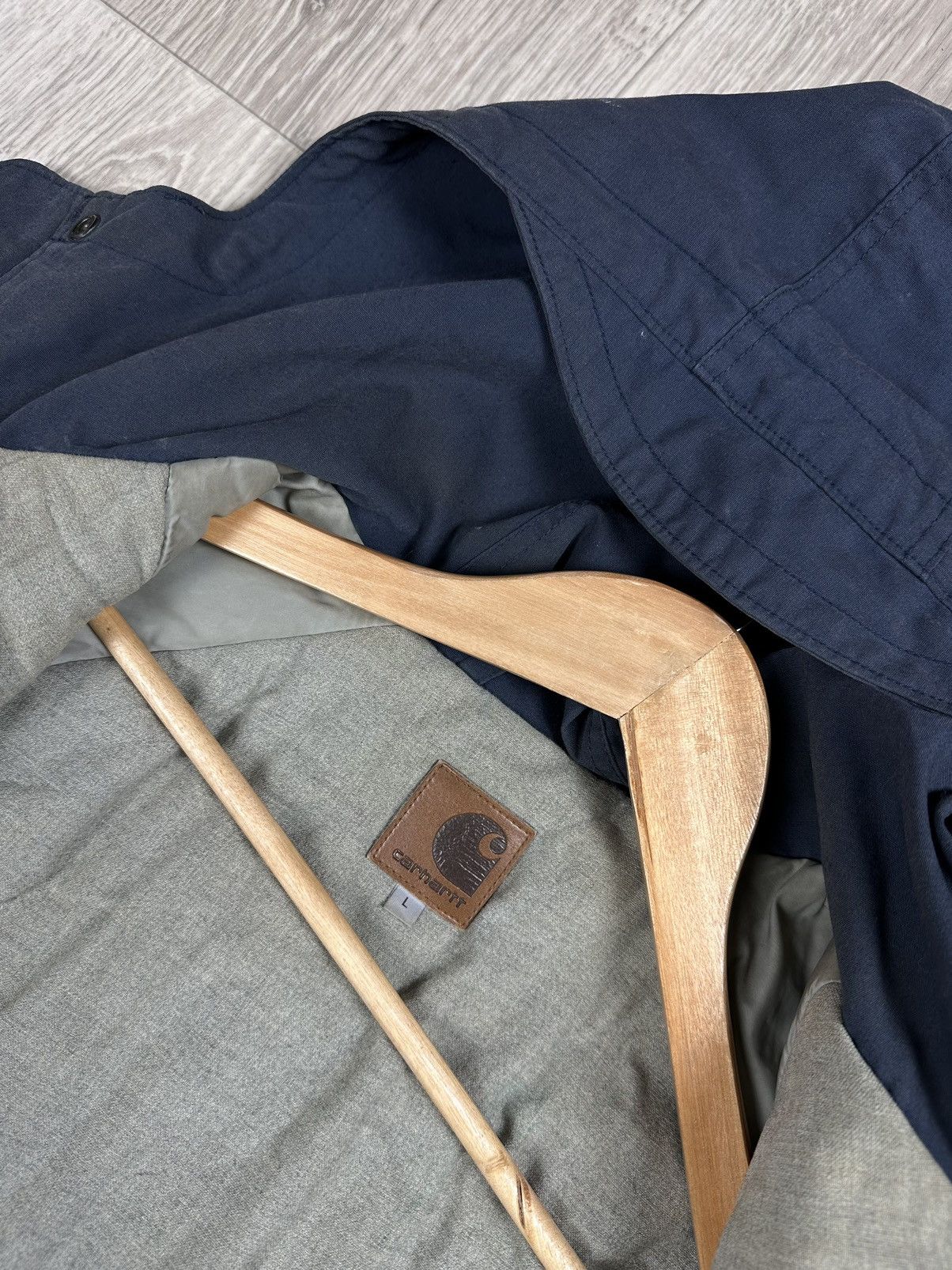 Carhartt × Carhartt Wip Carhartt Mosley Work Jacket Coat Parka Washed Blue Size US L / EU 52-54 / 3 - 8 Thumbnail