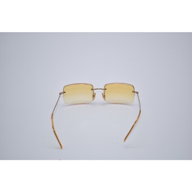Gucci Vintage Gucci GG1653/S Gold Rimless Yellow Tint Sunglasses Size ONE SIZE - 5 Thumbnail