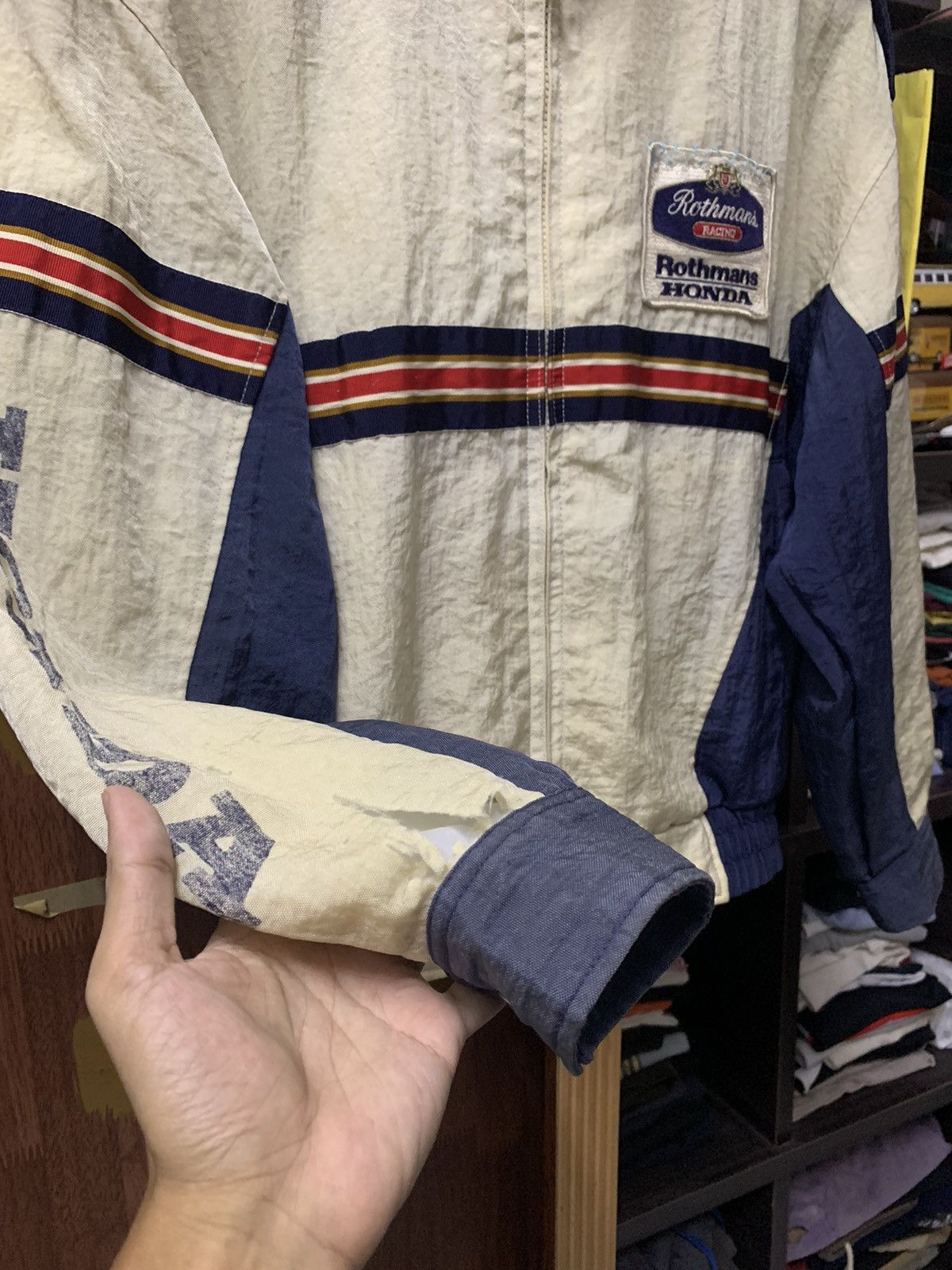 Honda Iconic 80s Rothmans Honda Racing Sweater Jacket Motorcycle Size US M / EU 48-50 / 2 - 18 Thumbnail
