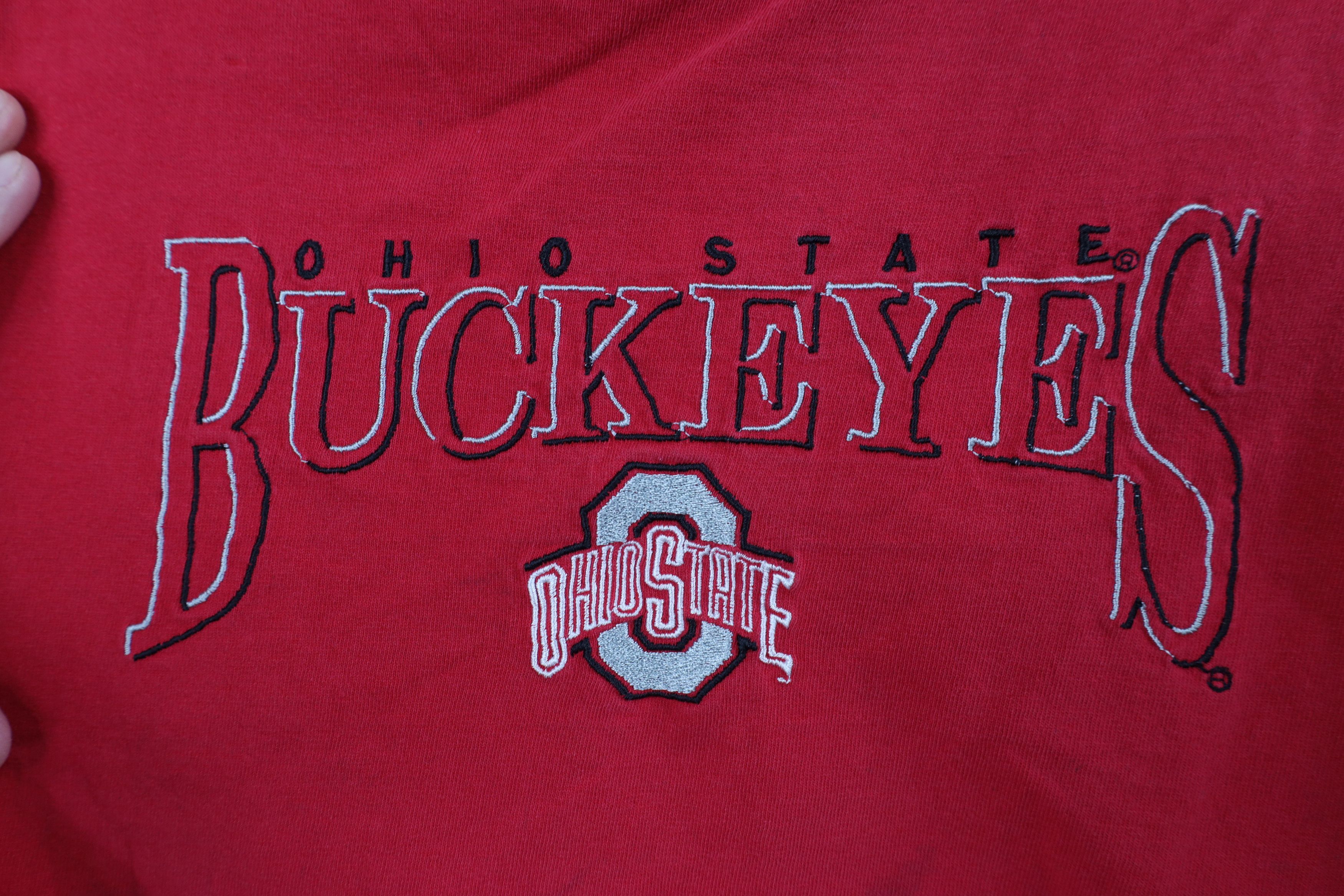 Vintage Vintage 90s Ohio State University Short Sleeve T-Shirt Red Size US L / EU 52-54 / 3 - 4 Thumbnail