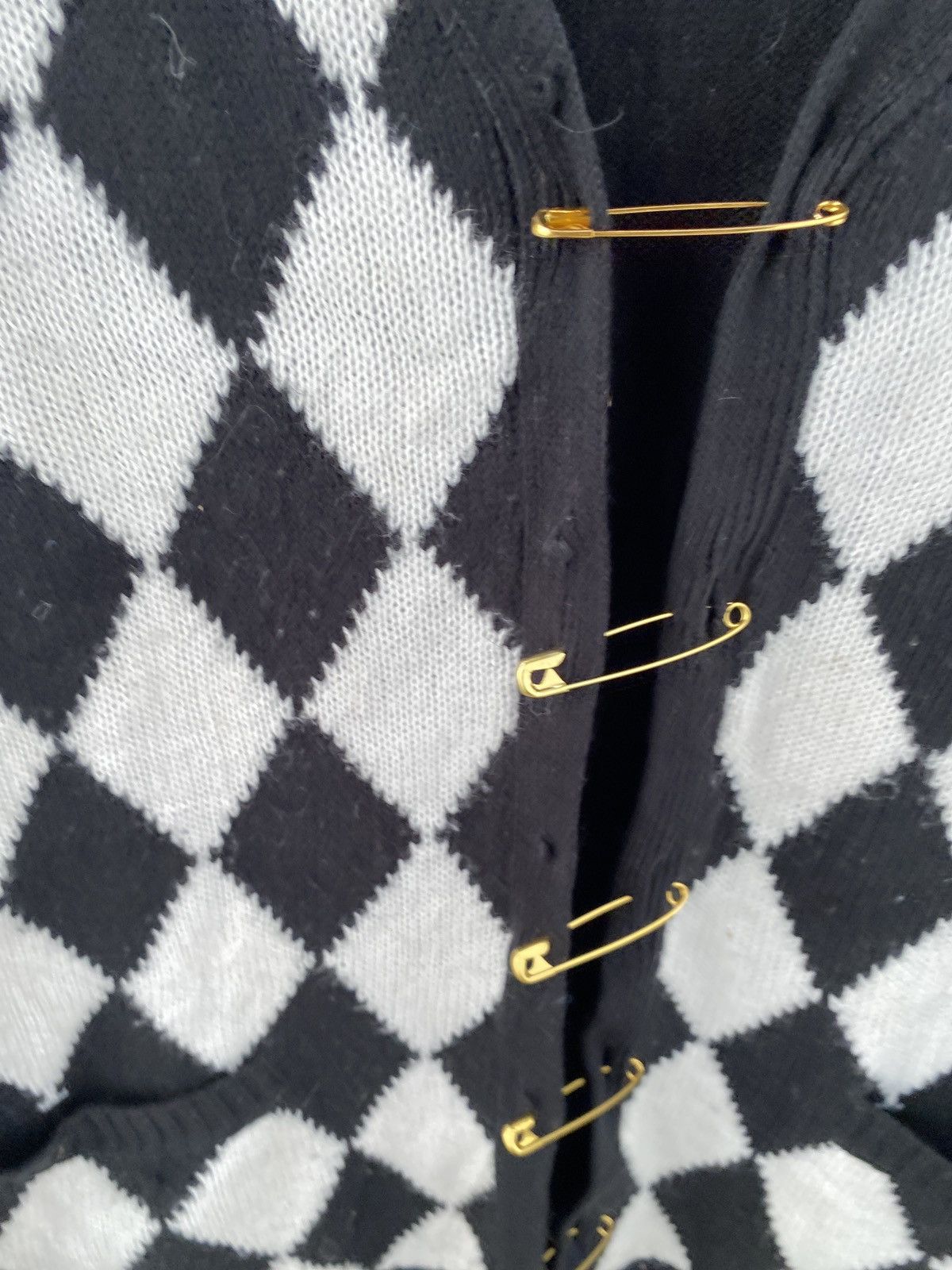 Jean Paul Gaultier Lover’s Rock Safety Pins Punk Skull Cardigan Size US XL / EU 56 / 4 - 7 Thumbnail