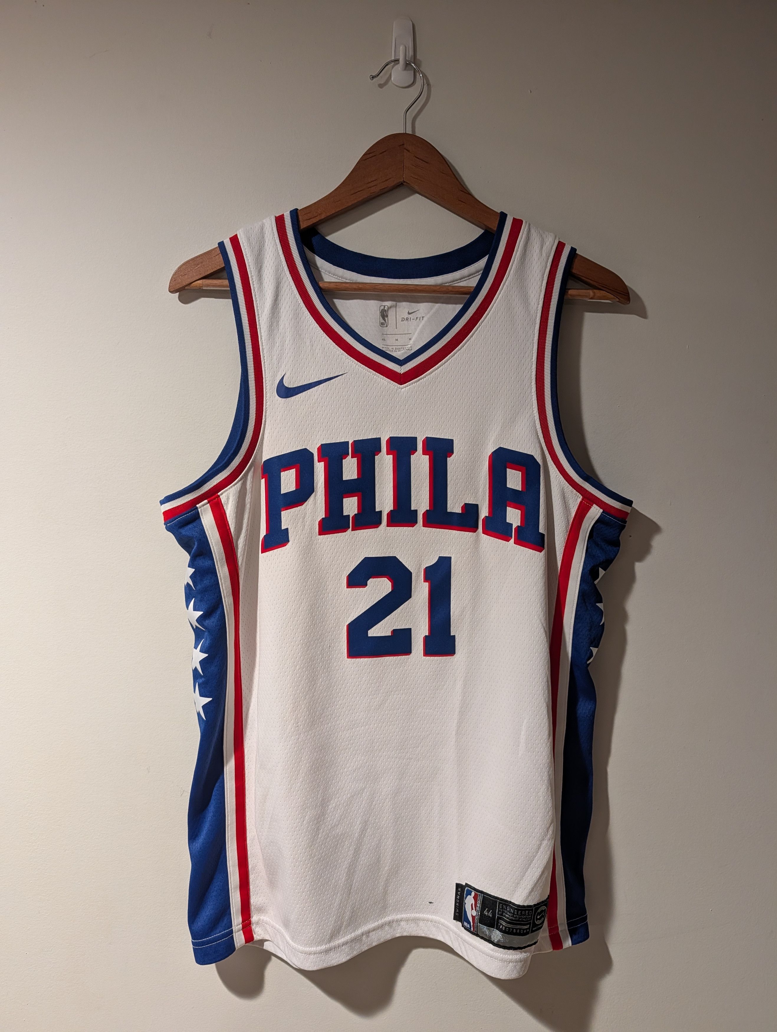 Nike Nike Philadelphia 76ers Joel Embiid #21 NBA Jersey Phila MED Size US M / EU 48-50 / 2 - 1 Thumbnail