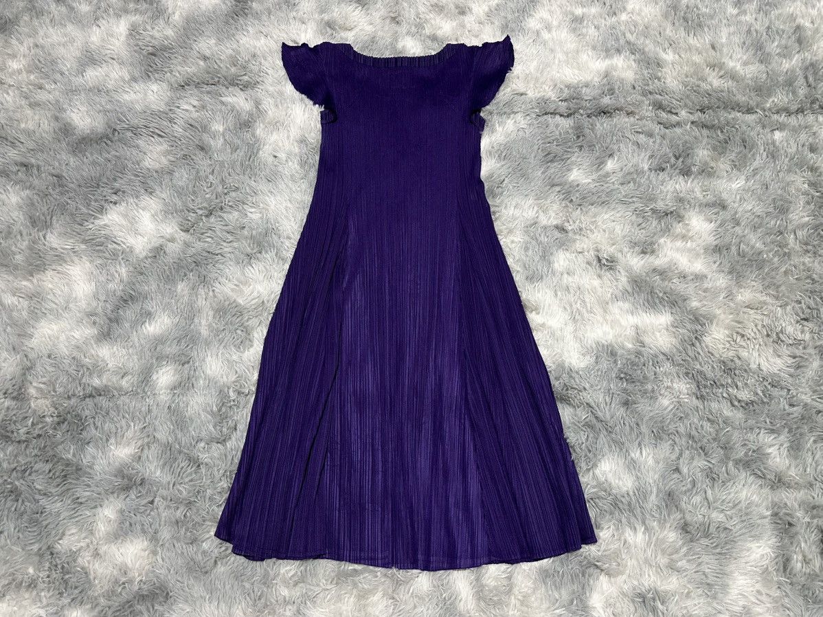 Issey Miyake 🔥Rare Issey Miyake Pleats Please Dress Purple Size L / US 10 / IT 46 - 13 Thumbnail