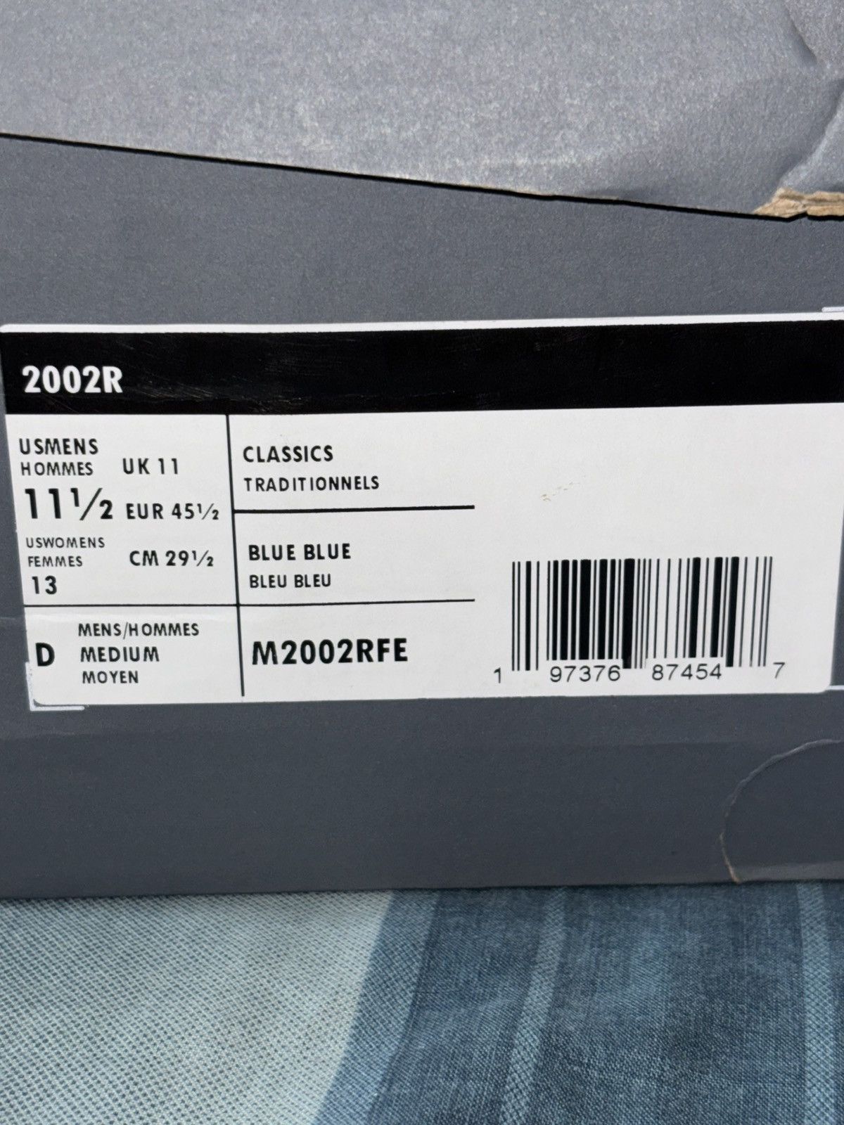 New Balance New Balance 2002r Blue Blue Size US 11.5 / EU 44-45 - 6 Thumbnail