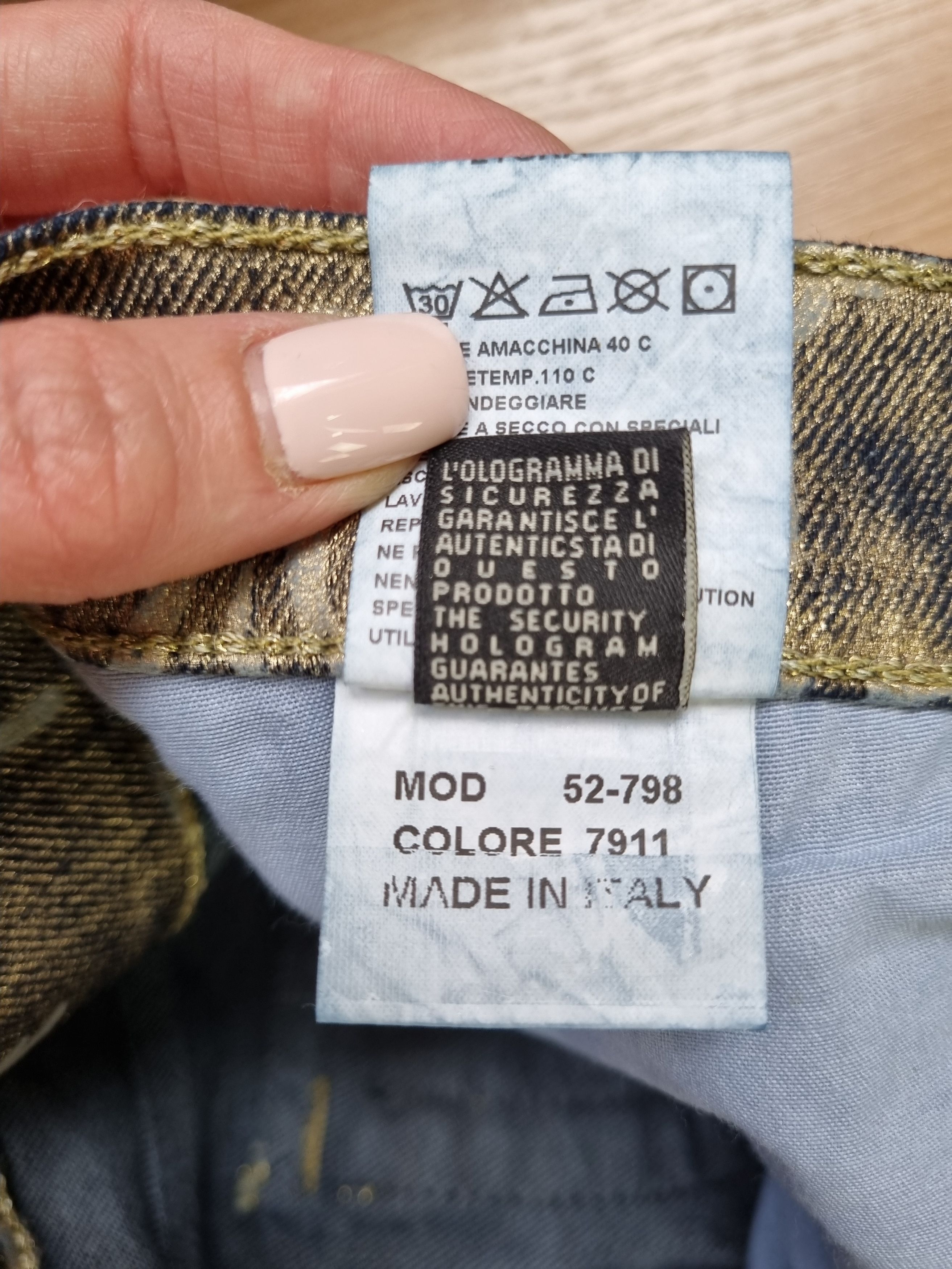 Roberto Cavalli Roberto Cavalli Golden Denim Art Design Exclusive Jeans Size US 33 - 17 Thumbnail