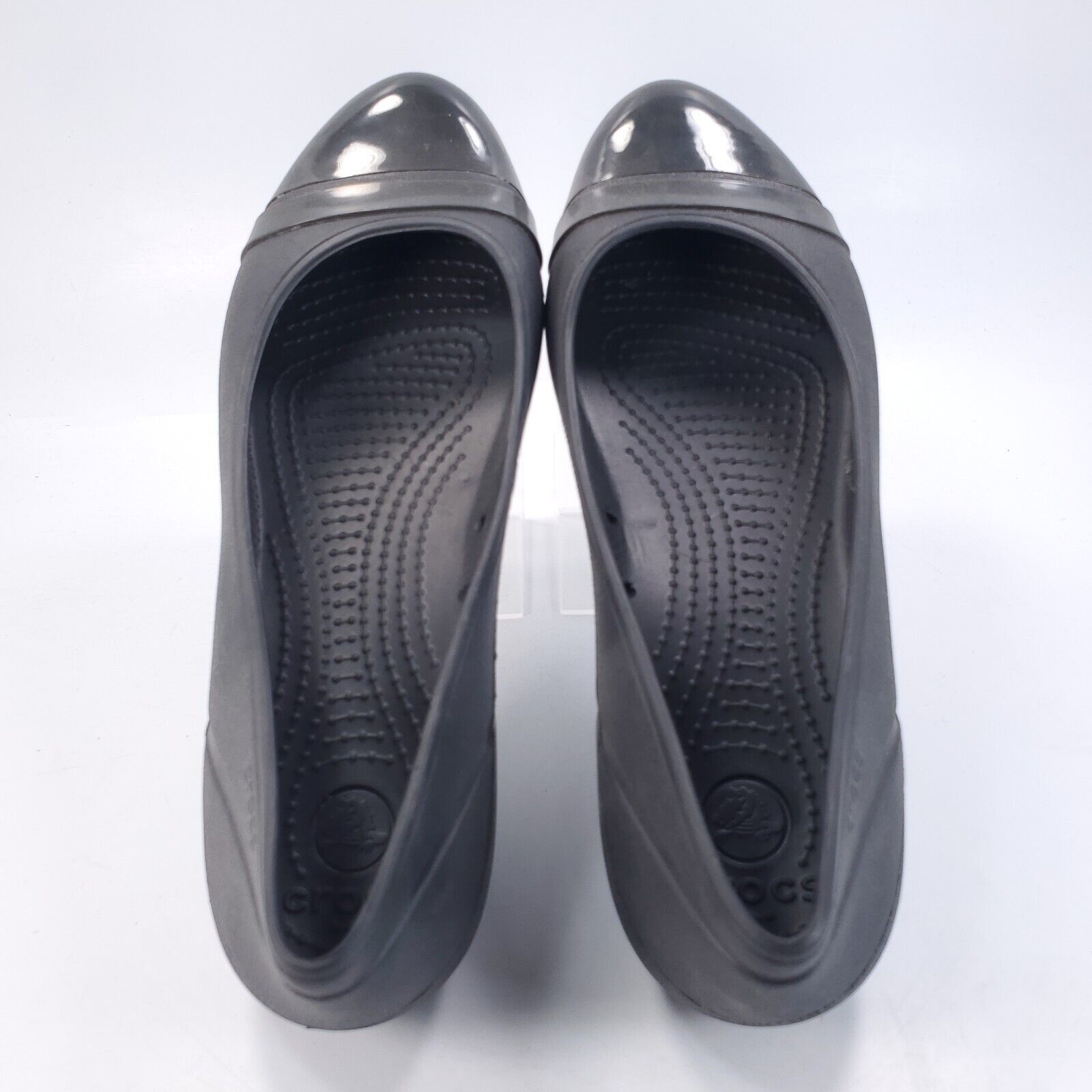 Crocs Crocs Ballet Flat Womens Size 9 Black Rubber Round Toe Size US 9 / IT 39 - 4 Thumbnail