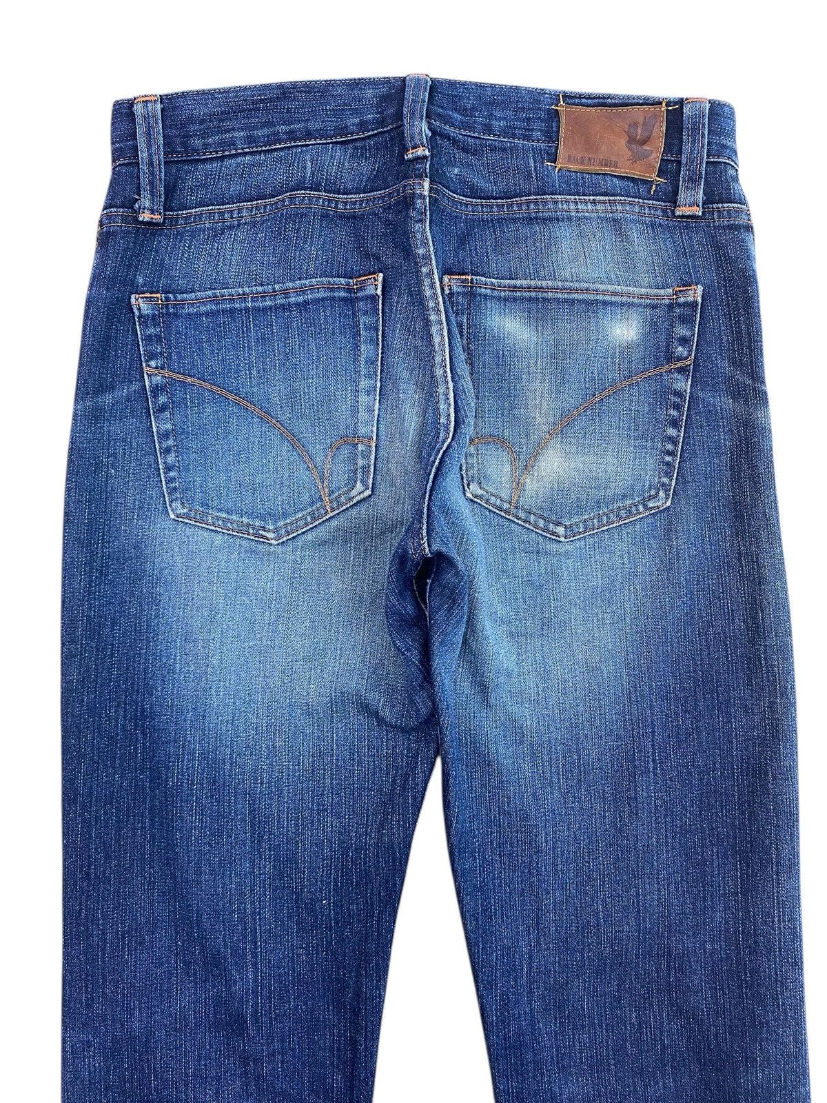 Japanese Brand Back Number Brand X Selvedge Faded Wash Style Loose Jeans Size US 30 / EU 46 - 4 Thumbnail