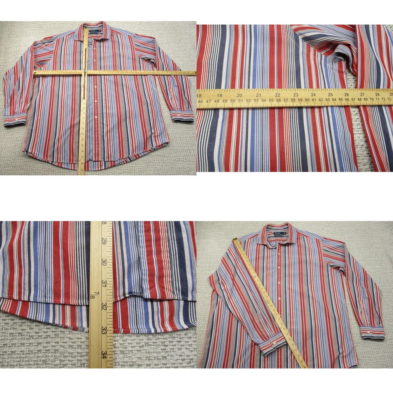 Polo Ralph Lauren VTG Polo Ralph Lauren Westerton Button Up Shirt Mens XL Striped Casual Preppy Size US XL / EU 56 / 4 - 8 Thumbnail