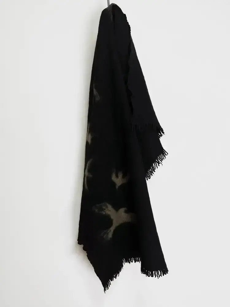 Yohji Yamamoto 11AW Multi Crow Scarf