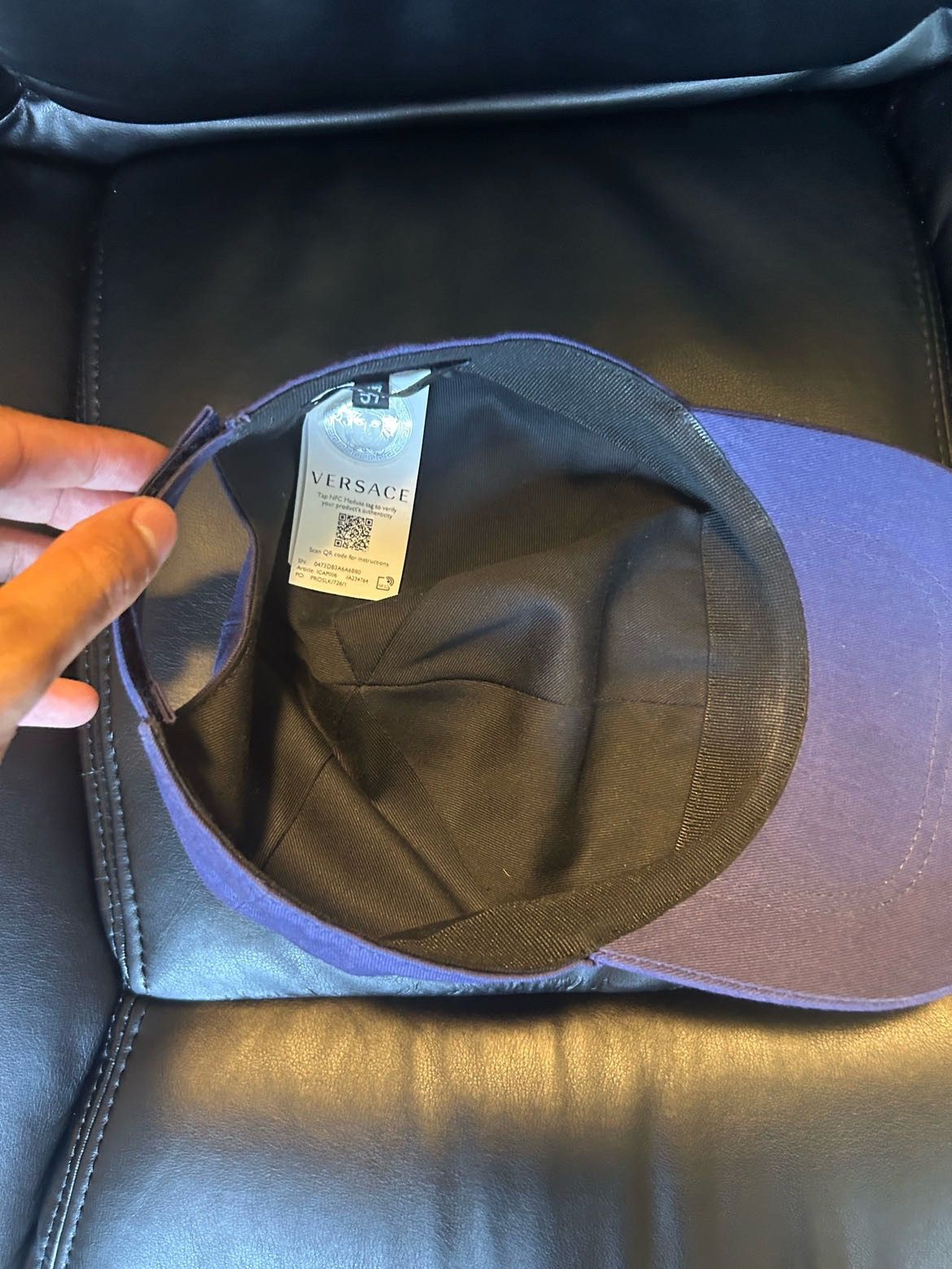 Versace Versace Embroidered Logo Cap Size ONE SIZE - 5 Thumbnail