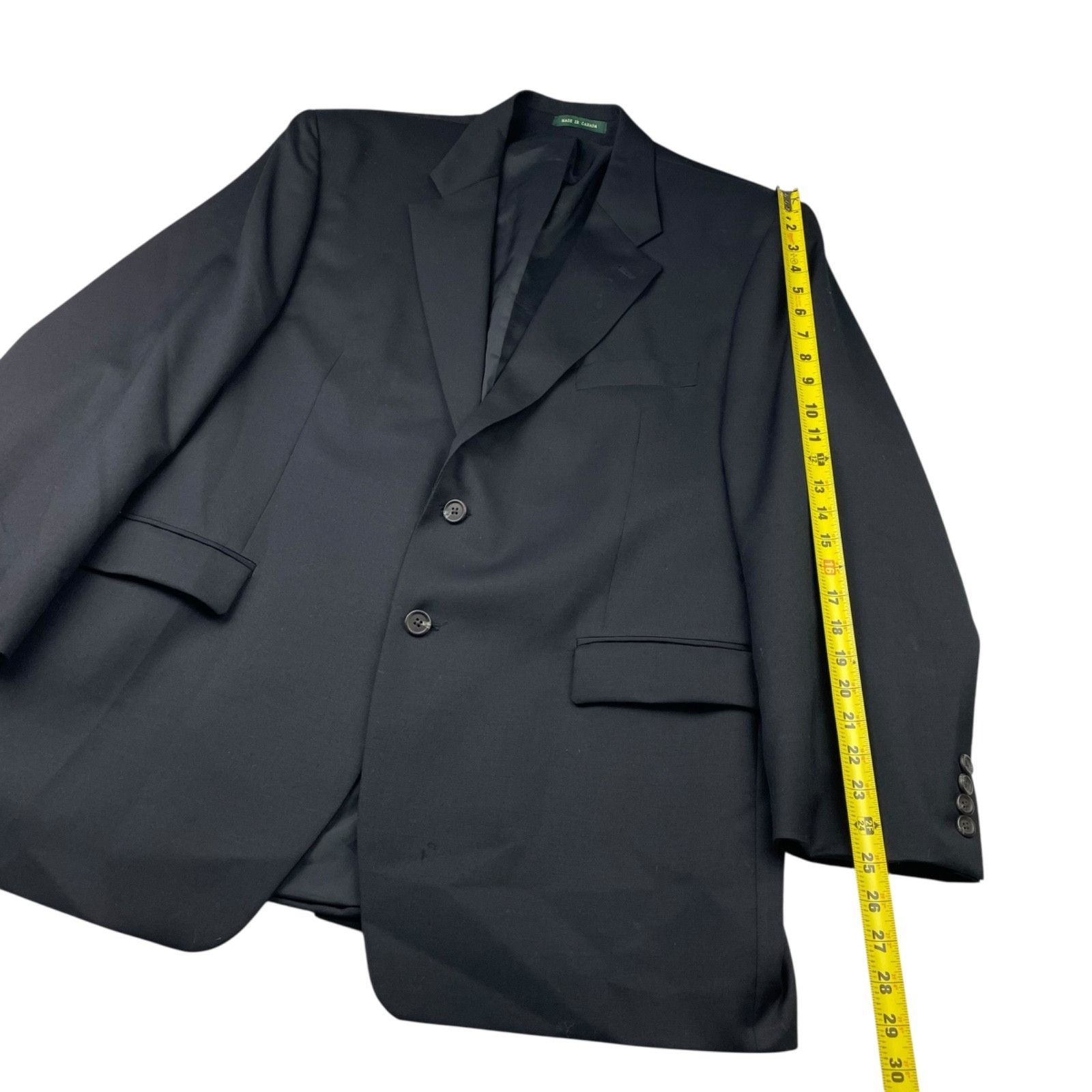 Lauren Ralph Lauren Ralph Lauren LRL Men's 100% Wool 2-Button Blazer Black • 46R Size 46R - 10 Thumbnail