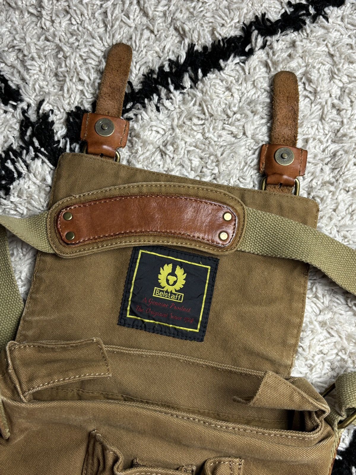 Belstaff Belstaff Vintage Colonial Canvas Leather Shoudler Bag Rare Size ONE SIZE - 8 Thumbnail