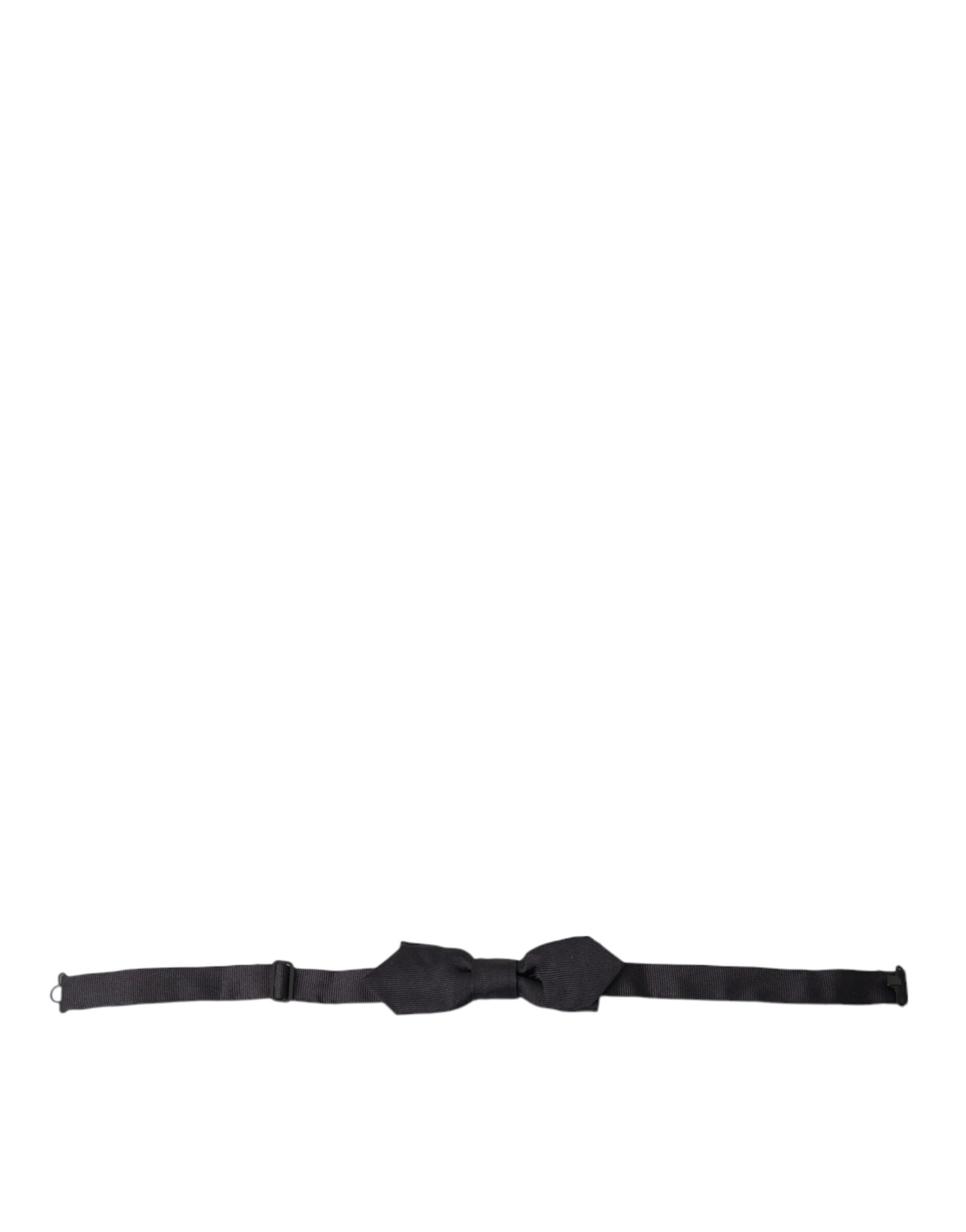 Dolce & Gabbana Elegant Silk Black Bow Tie for Sophisticated Men's Style Size ONE SIZE - 1 Thumbnail