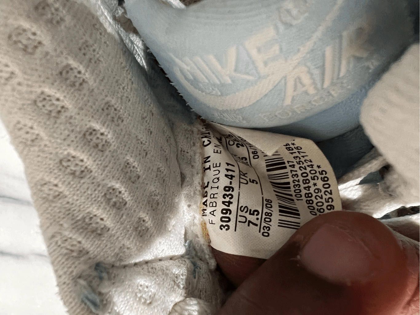Nike Nike Air Force 1 Premium Blue - 309439-411 size 7.5 Size US 7.5 / IT 37.5 - 8 Thumbnail