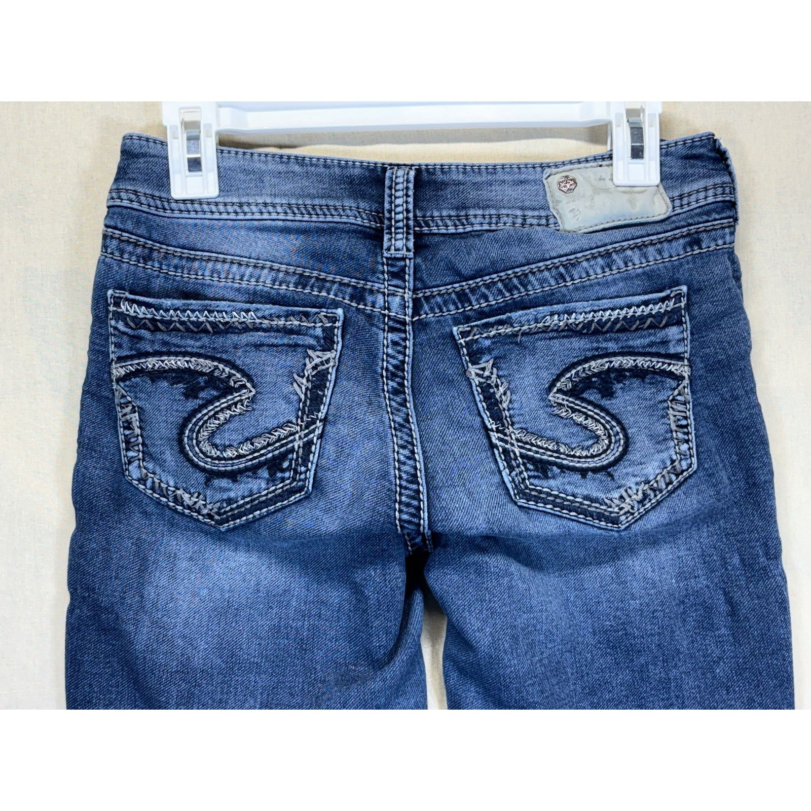 The Unbranded Brand Silver Jeans Suki Mid Straight Women’s 27x32 Stretch Jeans Size 27" / US 4 / IT 40 - 10 Thumbnail