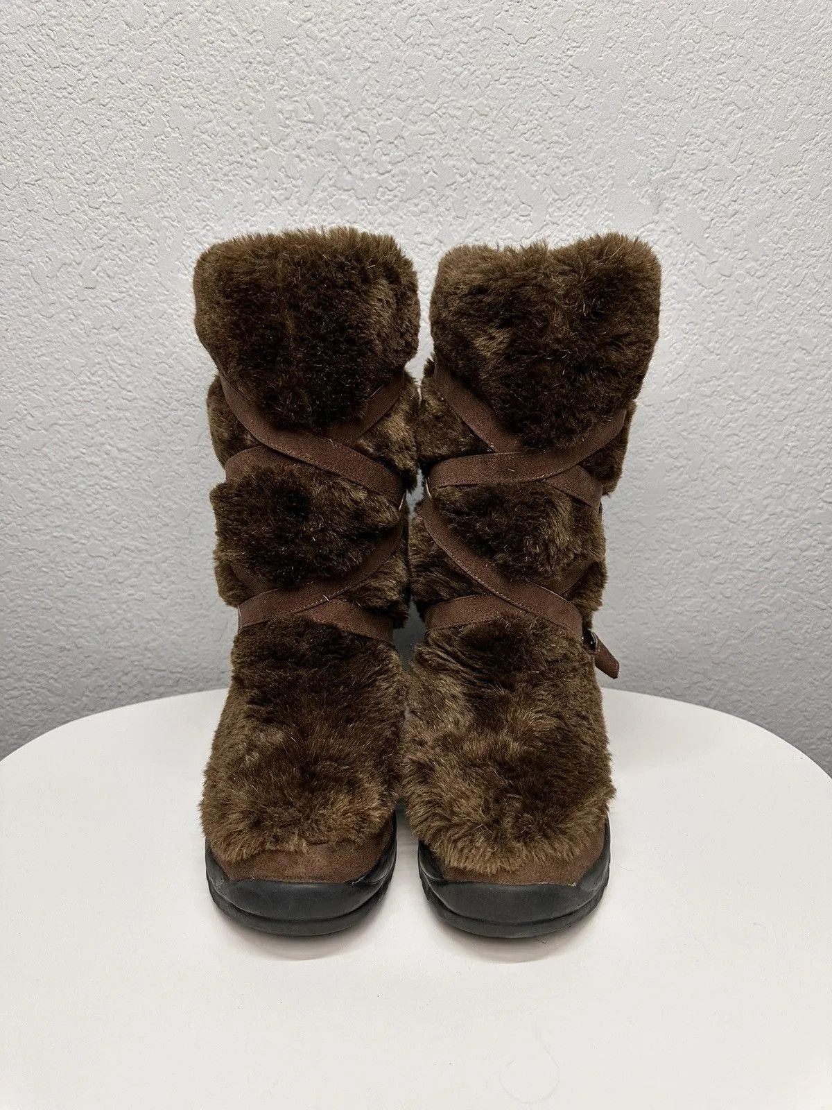Moon Boot Ifsixwasnine Boots Brown Fur Leather Vintage Mohair Japan Size US 8 / EU 41 - 3 Thumbnail