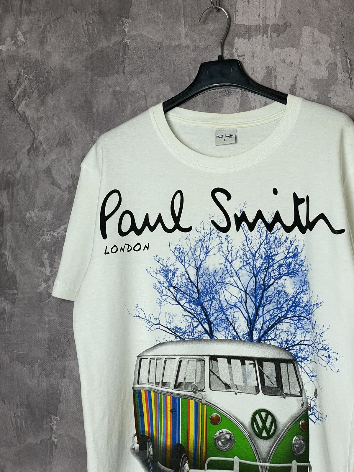 Designer × Paul Smith Paul Smith Big Logo Car Print T Shirt Size US L / EU 52-54 / 3 - 6 Thumbnail