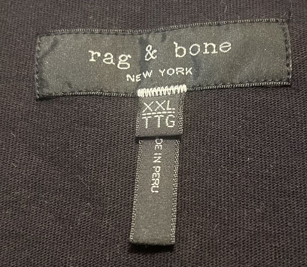 Rag & Bone Authentic Rag & Bone Black Tee T-shirt Camo Diamond 2XL Size US XXL / EU 58 / 5 - 6 Thumbnail