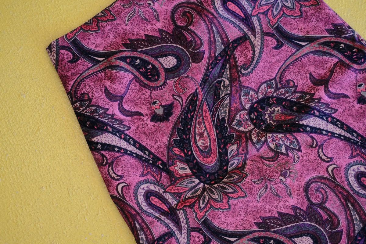 Vintage Vintage Paisley Bodycon Skirt Size 27" / US 4 / IT 40 - 2 Thumbnail