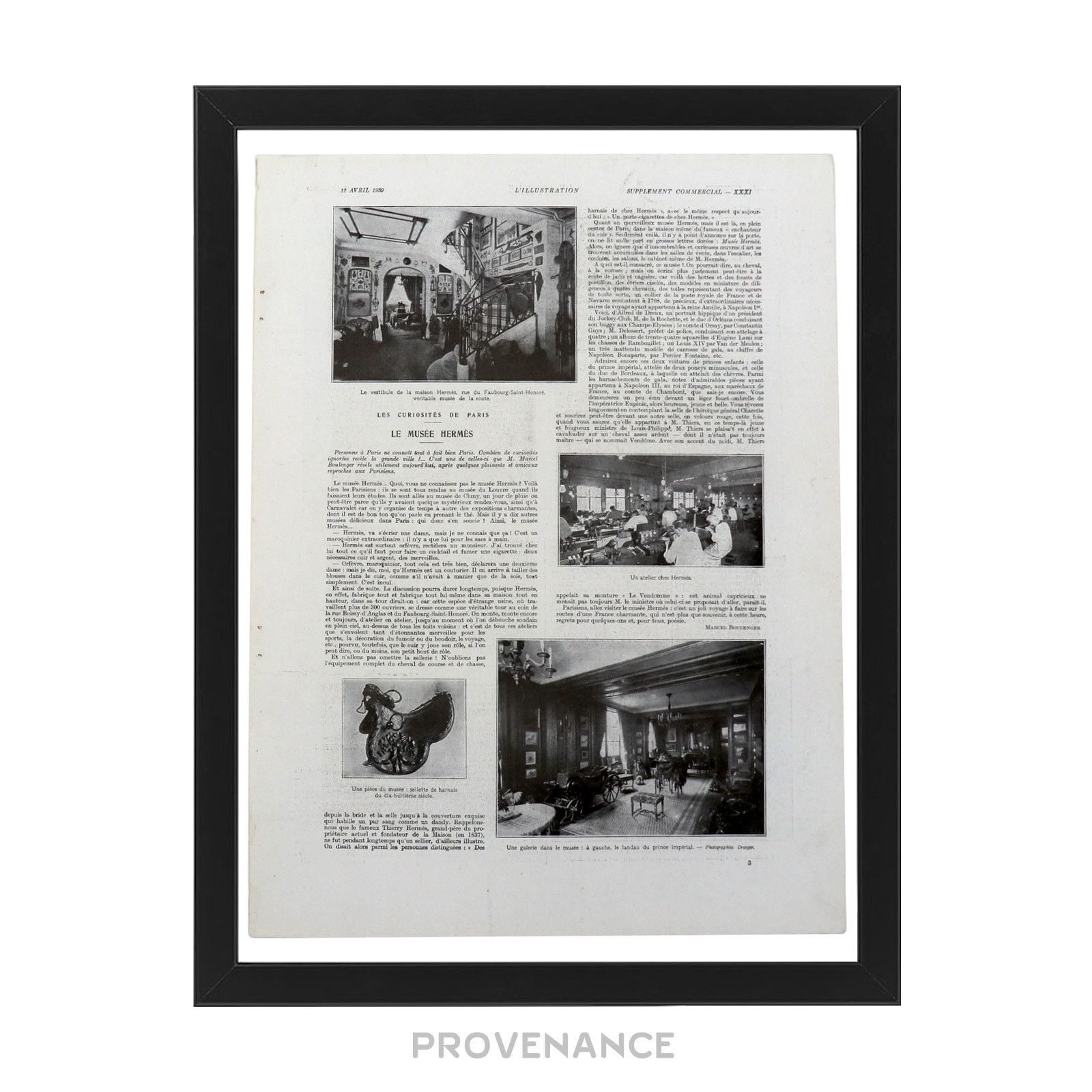 Hermes 🔴 Hermes Antique Vintage Newsprint Ad - HERMÈS MUSEUM Size ONE SIZE - 1 Thumbnail