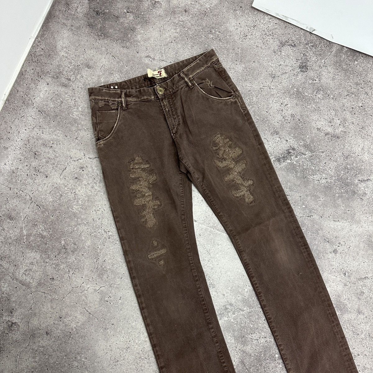 Vintage Vintage 90s Seven 7 Distressed Los Angeles jeans Kurt y2k og Size US 32 / EU 48 - 5 Thumbnail