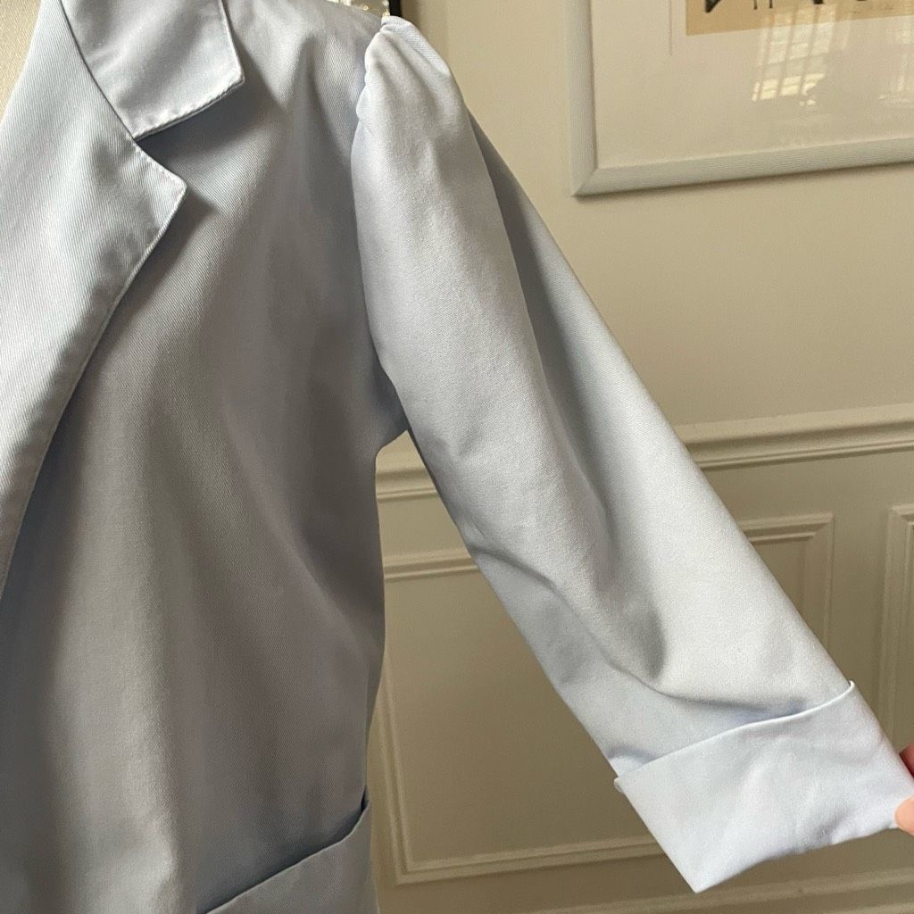 Vintage Vintage 80s Pastel Blue Miami Vice Open Front Blazer L XL Size L / US 10 / IT 46 - 7 Thumbnail