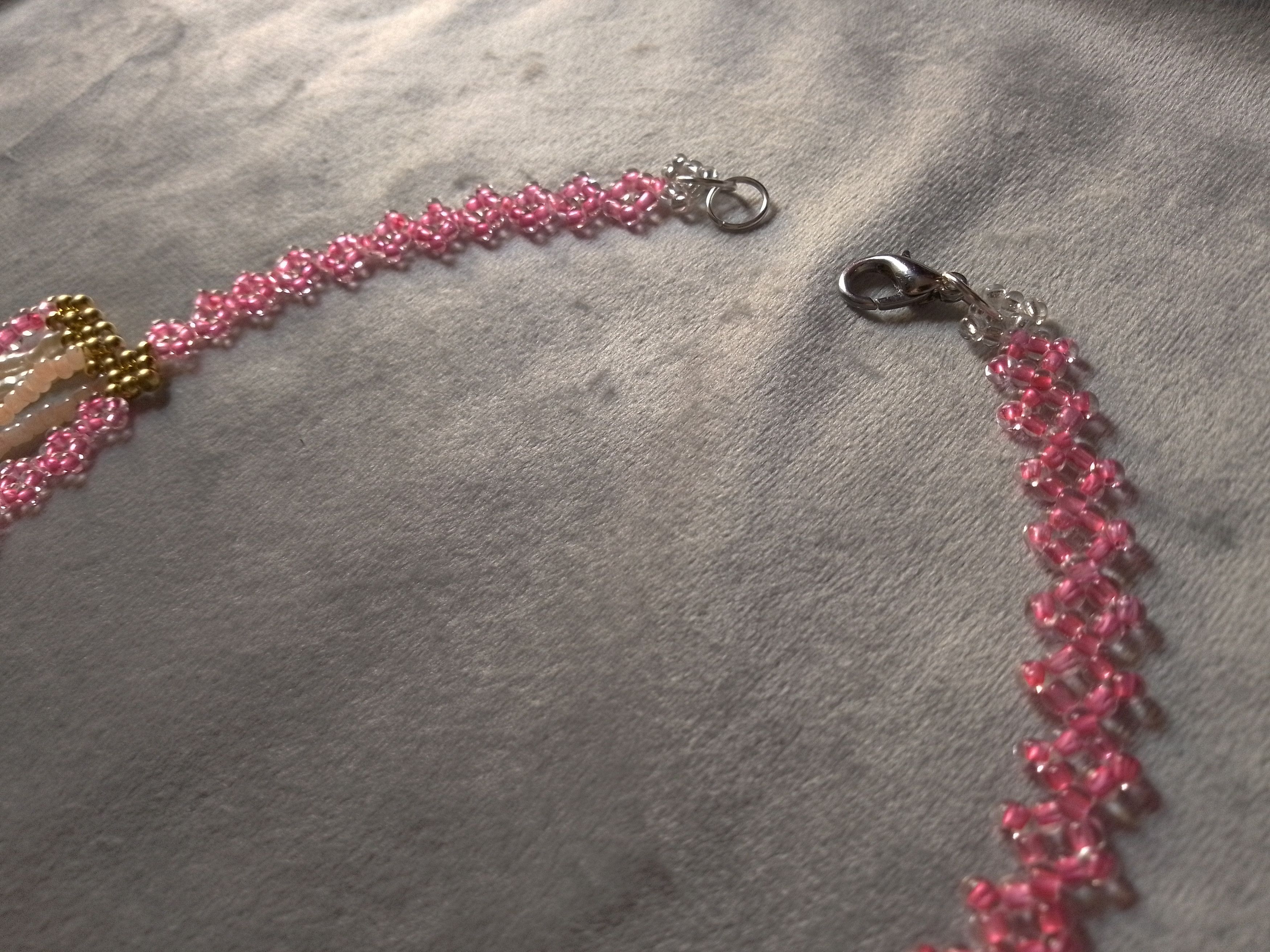 Handmade Necklace/Collar Pink Elegant Fresh Water Pearls Size ONE SIZE - 11 Thumbnail