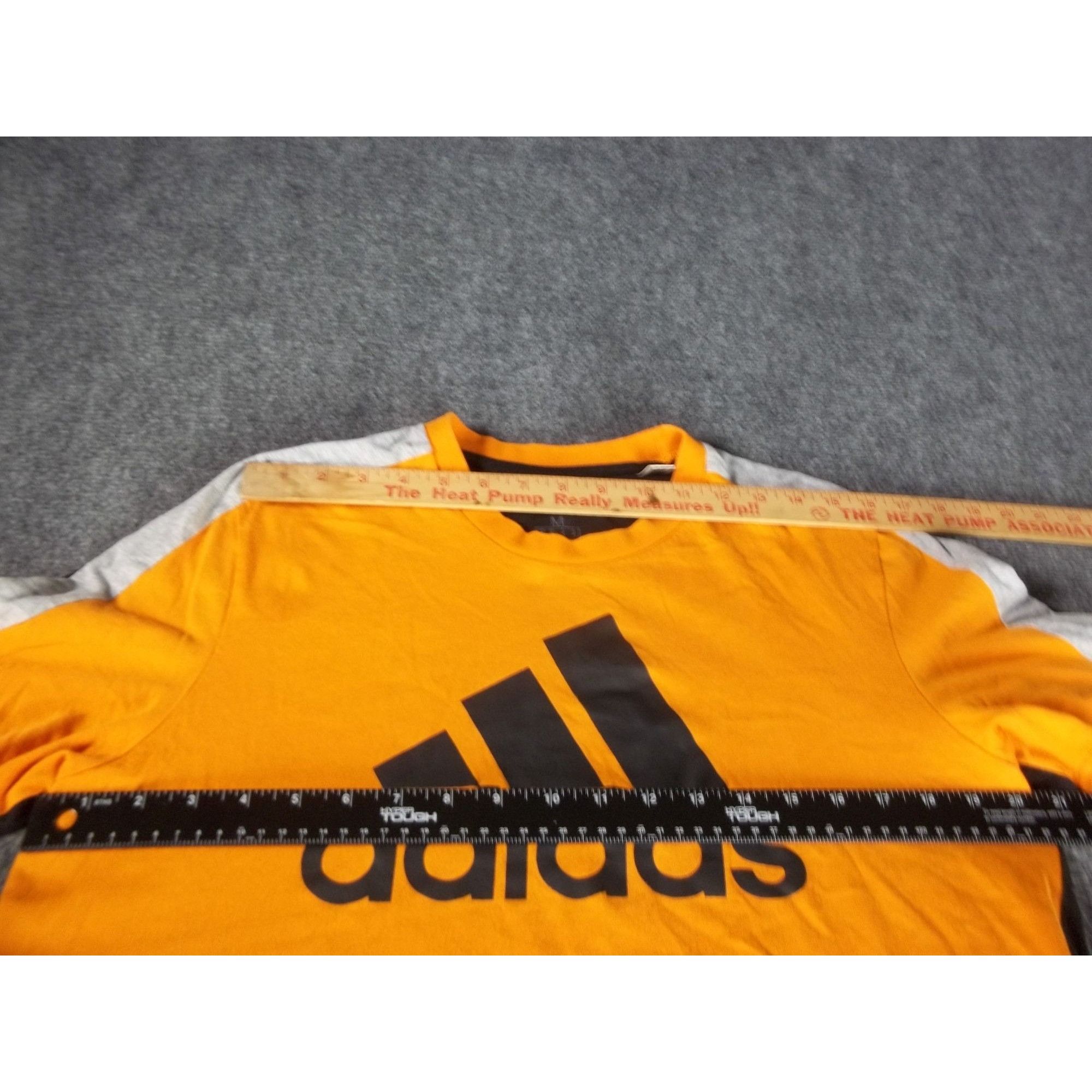 Adidas Adidas Colorblock Tshirt Men Sz M Orange Black White Casual Size US M / EU 48-50 / 2 - 4 Thumbnail