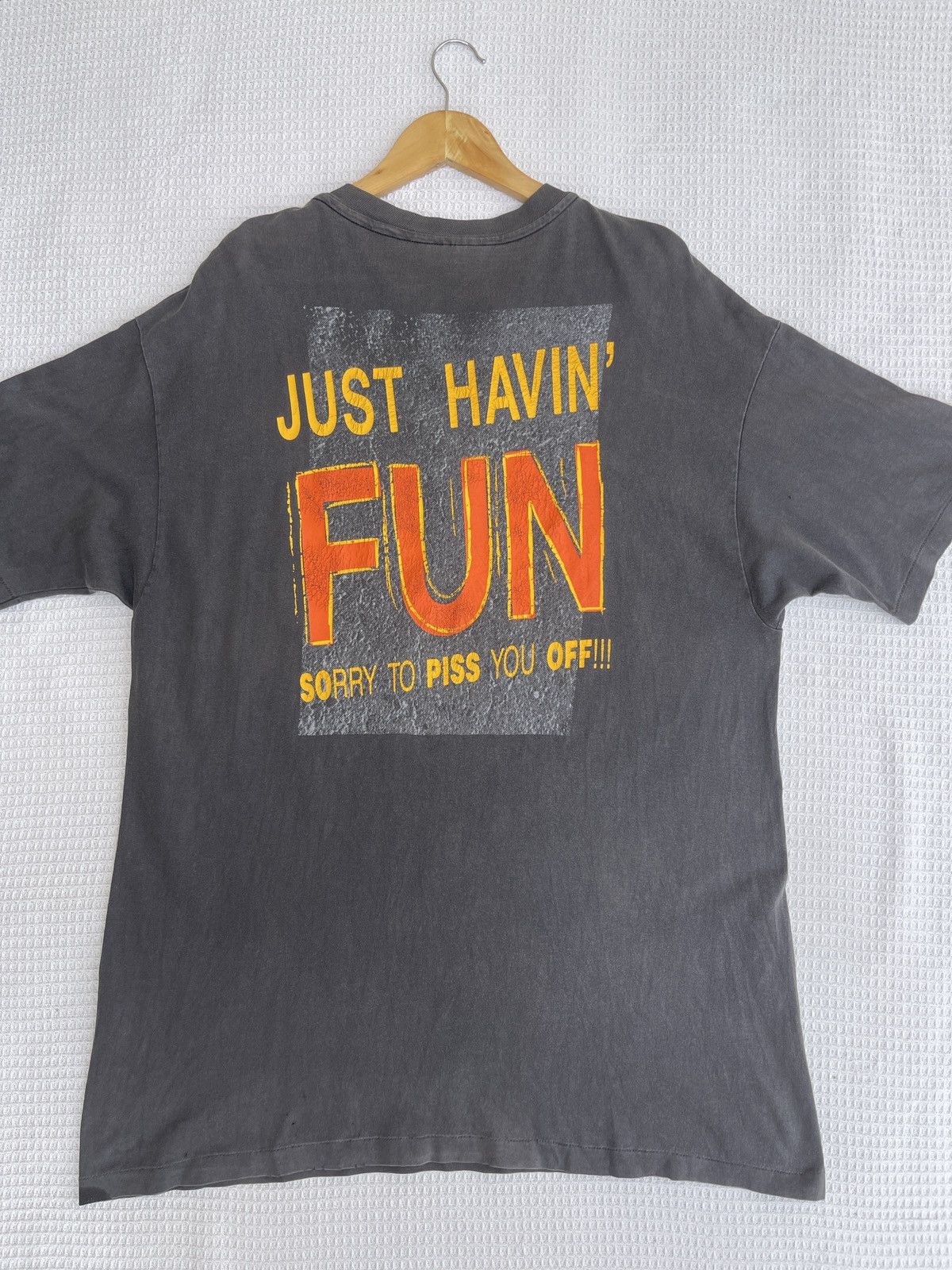Thrasher THRASHED🔥Faded🔥Vtg90s THRASHER Magazine “Just Havin Fun” Size US XL / EU 56 / 4 - 9 Thumbnail