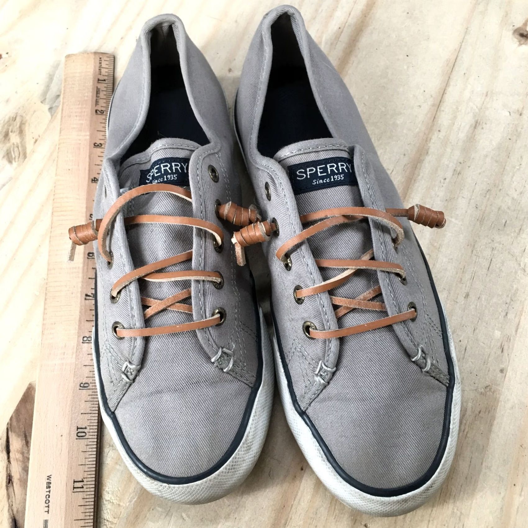 Sperry SPERRY Top Sider Sneaker Gray Fabric Low Top Womens 8.5M Seacoast Sts95729 Size M / US 6-8 / IT 42-44 - 7 Thumbnail