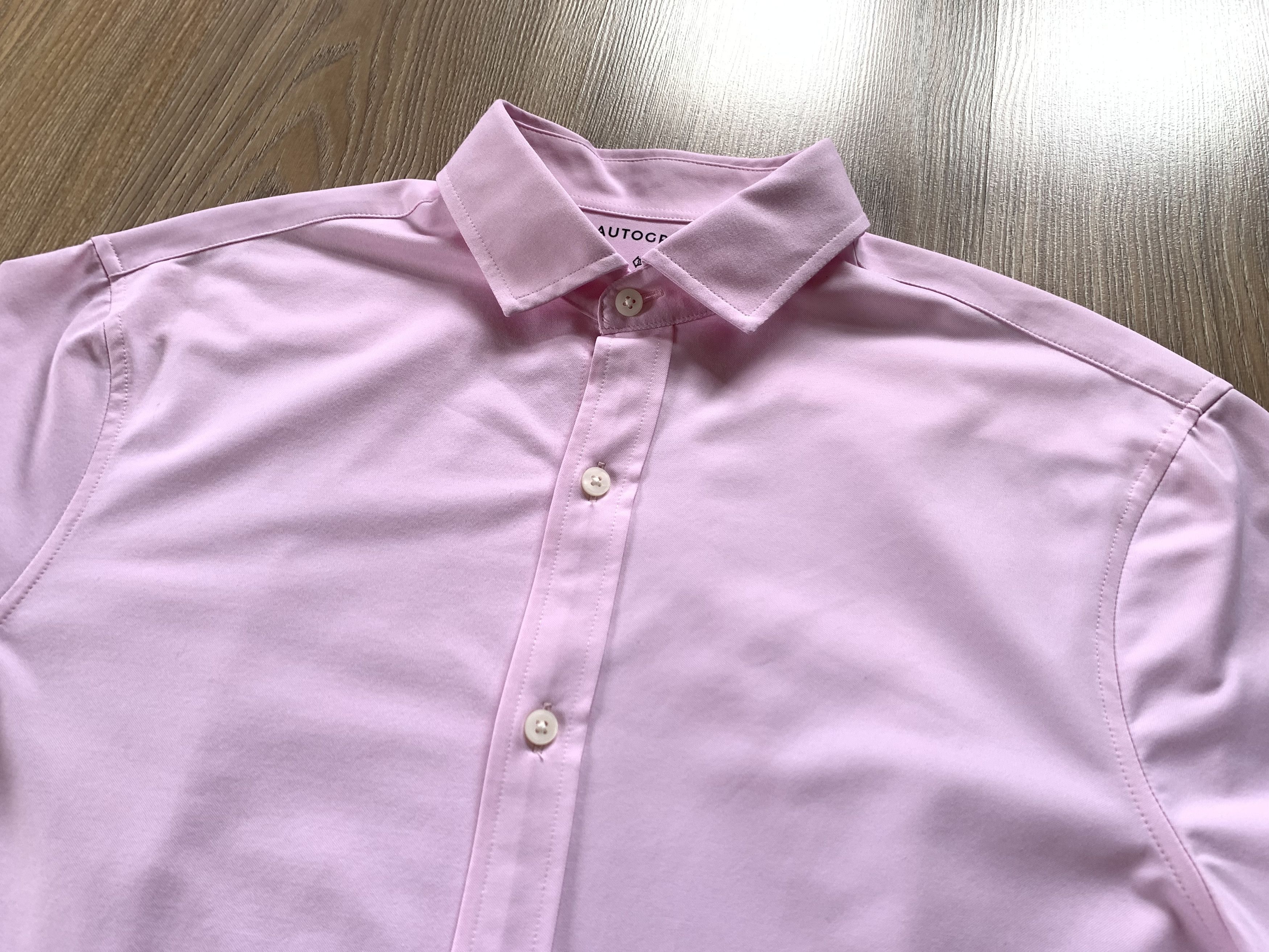 Marks & Spencer Autograph Marks and Spencer Stretch Pink Formal Shirt Size US M / EU 48-50 / 2 - 4 Thumbnail