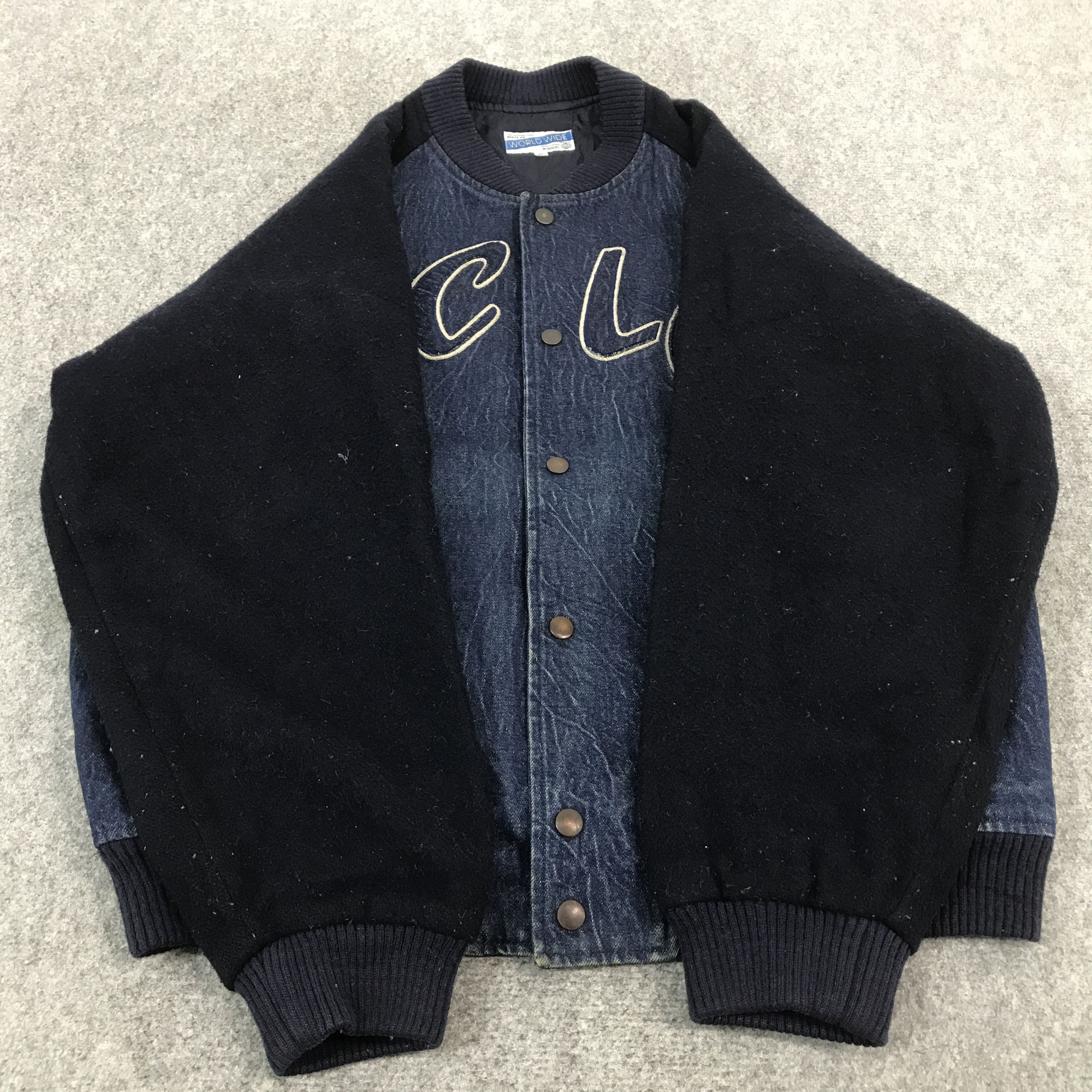Japanese Brand 2000s GC.LUB DENIM SNAP BUTTON JACKET Size US XL / EU 56 / 4 - 8 Thumbnail