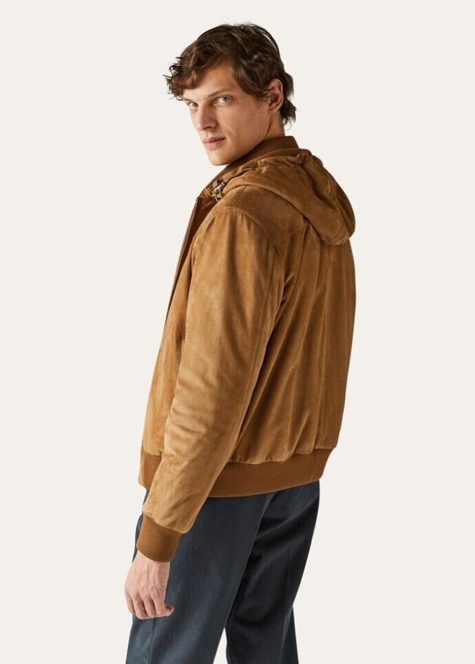 Loro Piana o1w1db10824 Montaro Bomber Jacket in Brown Size US L / EU 52-54 / 3 - 6 Thumbnail