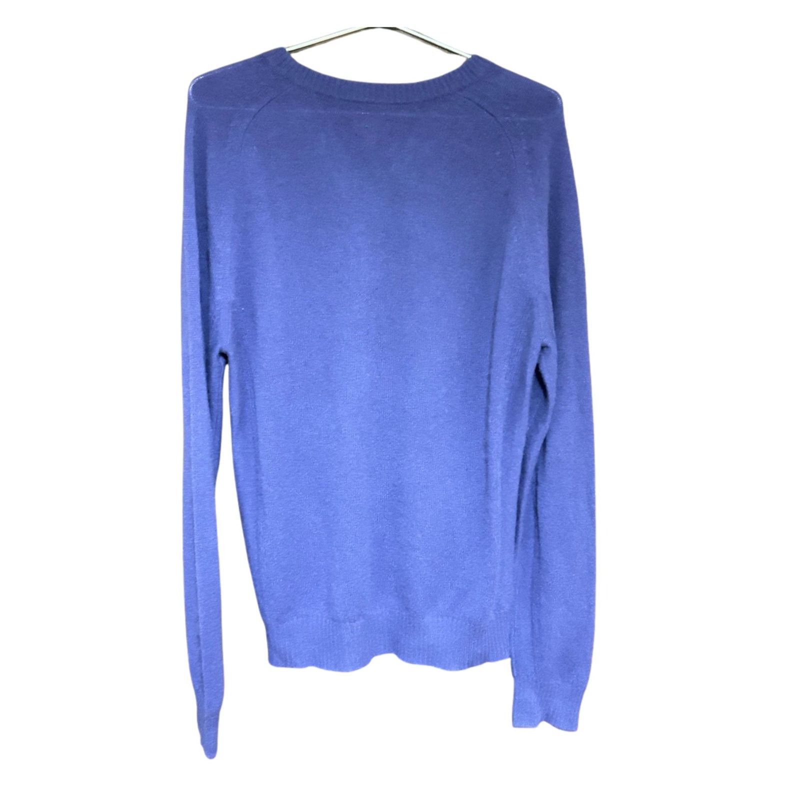 1901 1901 Men’s Purple 100% Cashmere V-Neck Sweater Size M Size US M / EU 48-50 / 2 - 2 Thumbnail