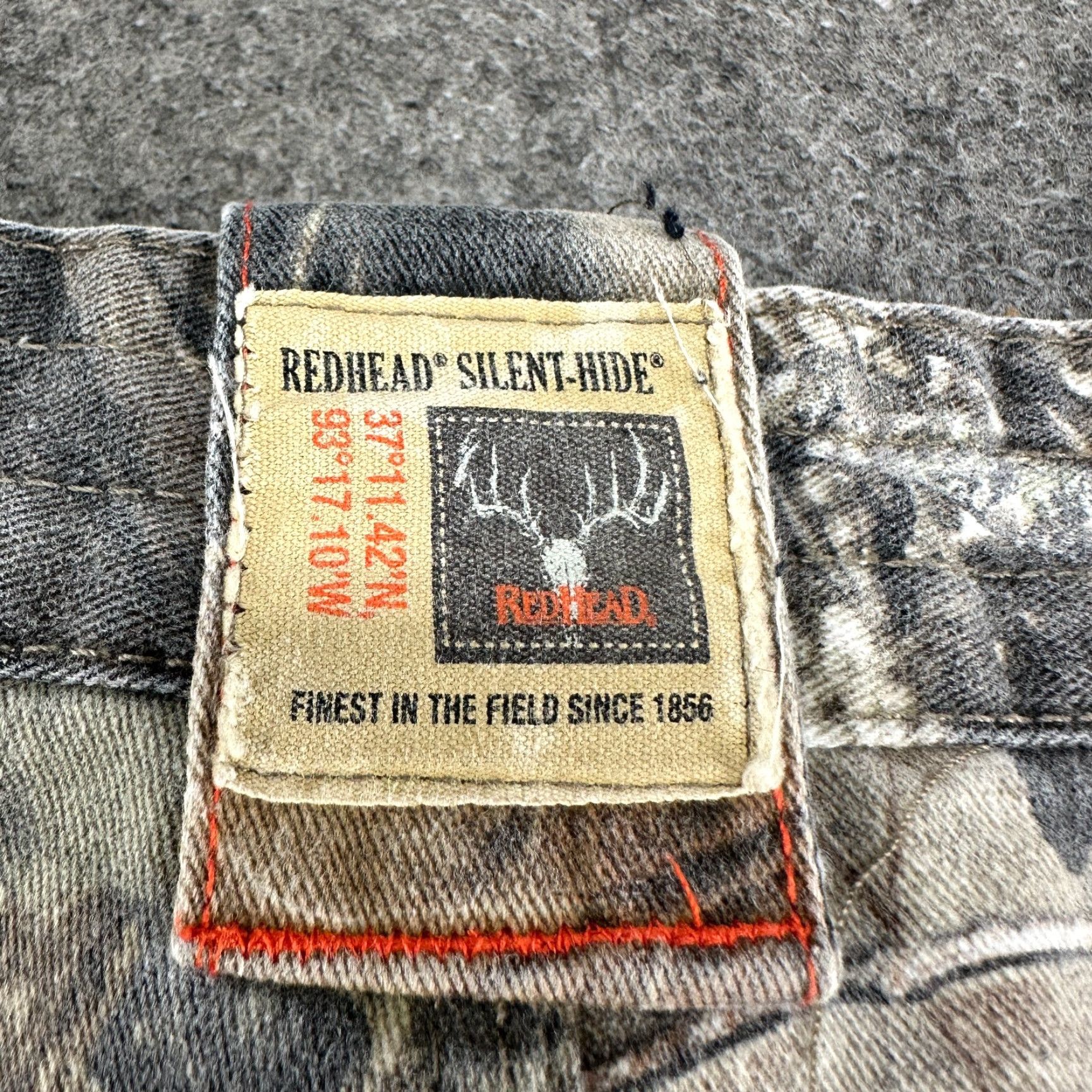 Vintage Redhead Silent Hide Pants Mens 36x32 Cargo Camo Mossy Oak Hunting Outdoor Baggy Canvas Cotton Polyester Straight Relaxed 5-Pocket Size US 36 / EU 52 - 7 Thumbnail