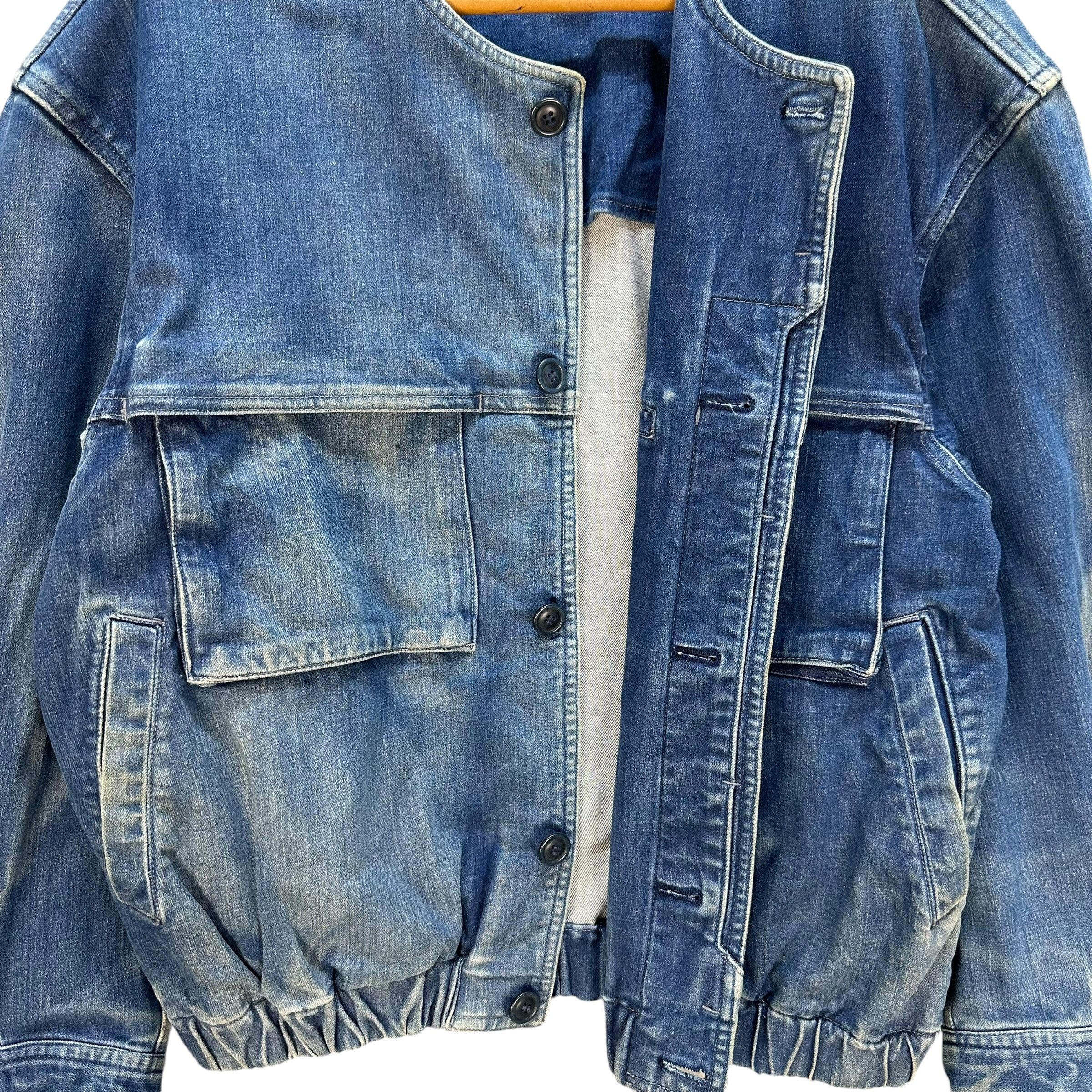 Issey Miyake 90's ISSEY MIYAKE MEN Brush Label Jeans Jacket #1510-A62 Size US M / EU 48-50 / 2 - 9 Thumbnail