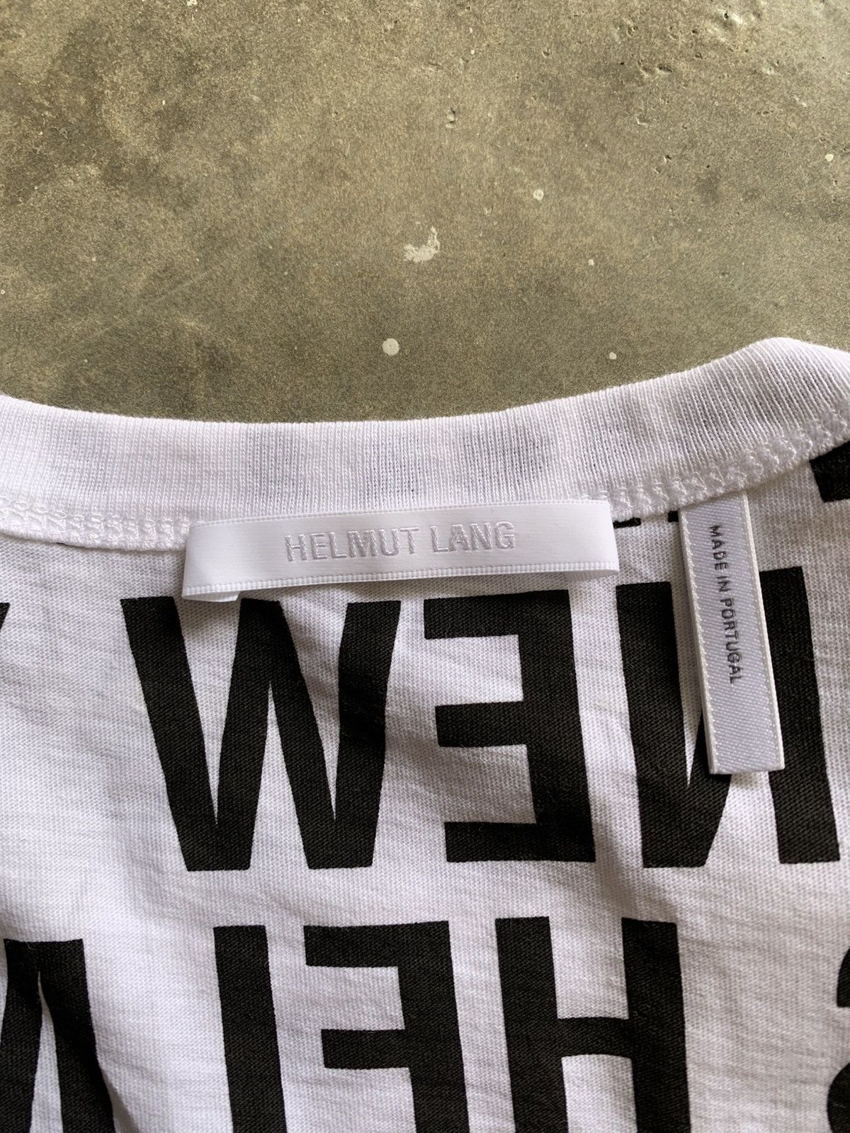Helmut Lang Helmut Lang over print T-shirt Size US S / EU 44-46 / 1 - 6 Thumbnail