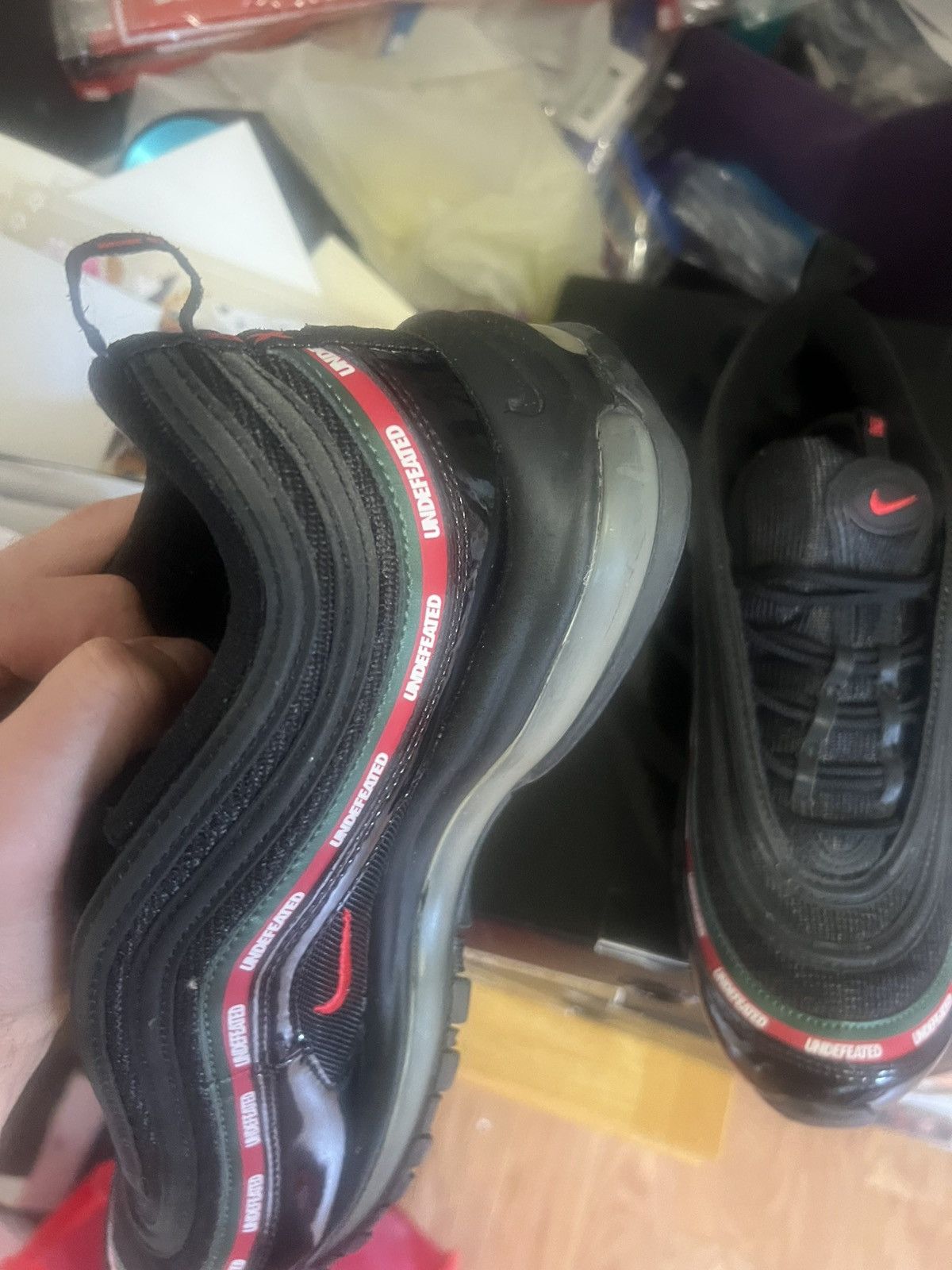 Nike Nike Undefeated x Air Max 97 OG Black Size 10.5 AJ1986 001 Size US 10.5 / EU 43-44 - 5 Thumbnail
