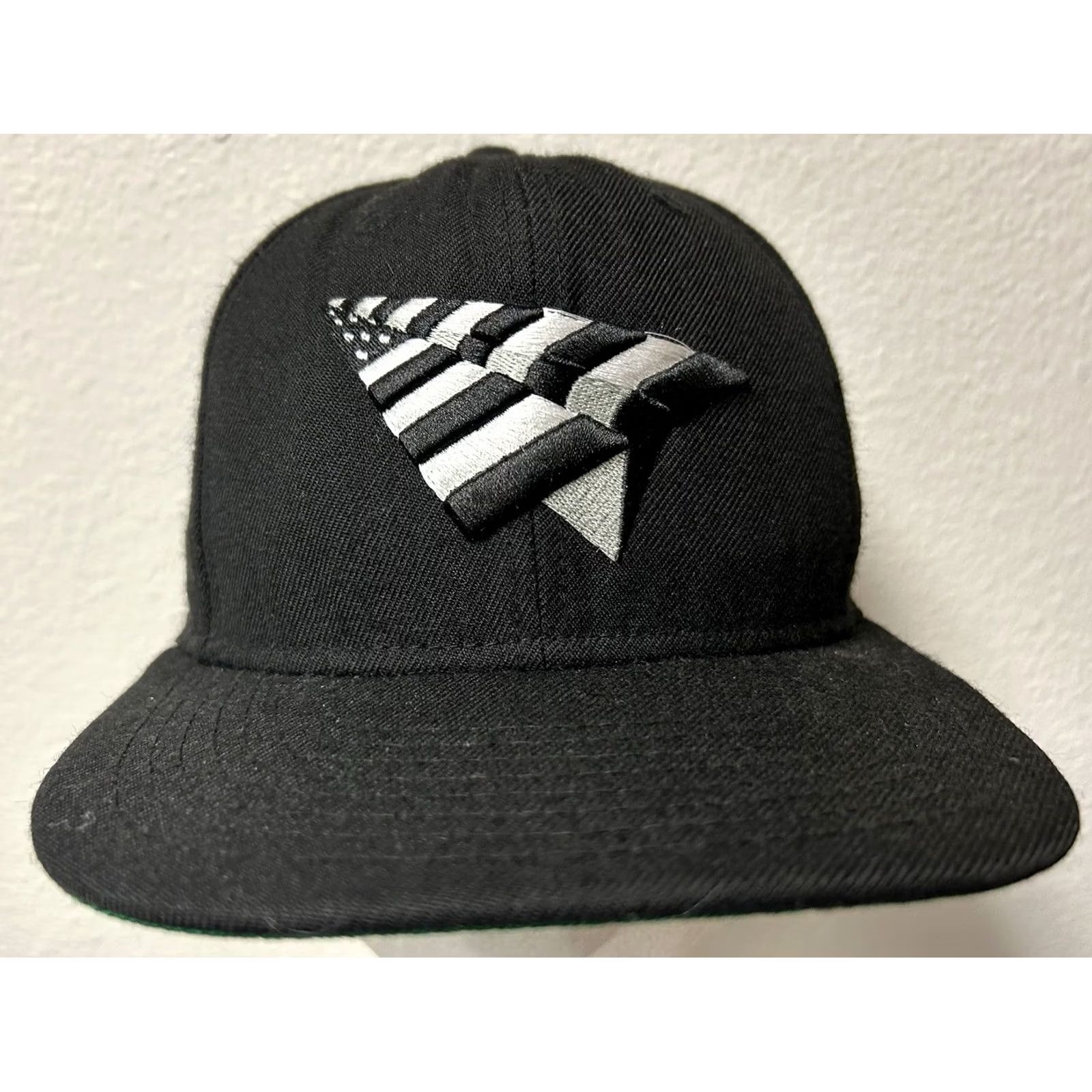 New Era VINTAGE New Era Paper Plane Hat Snapback Adjustable Black Baseball Retro 90s USA Men Size ONE SIZE - 2 Thumbnail