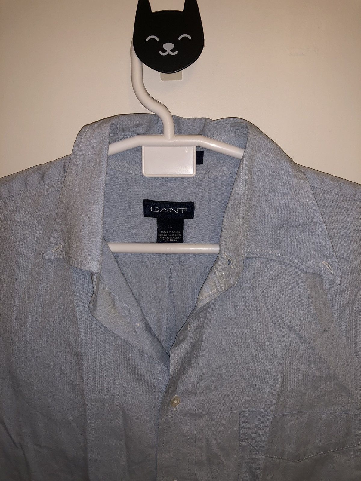Gant × Vintage Vintage Gant Light Blue Shirt Size US L / EU 52-54 / 3 - 2 Thumbnail