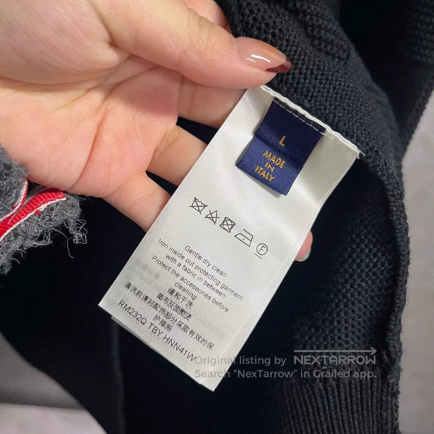 Louis Vuitton Louis Vuitton Black Checkered Crewneck Knit. Size US L / EU 52-54 / 3 - 4 Thumbnail