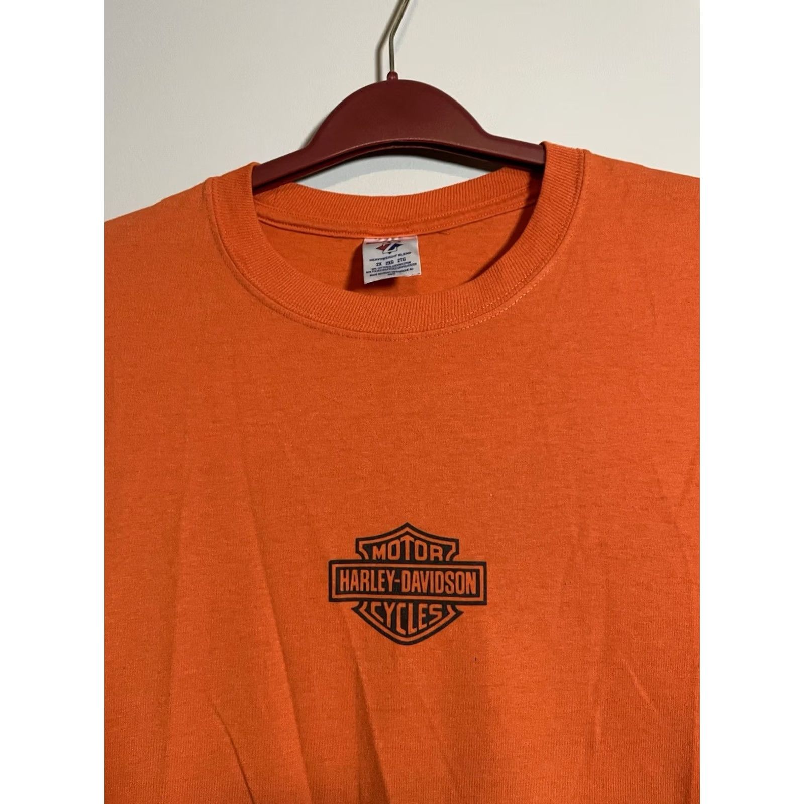Jerzees VINTAGE Harley Davidson Jerzees Shirt Mens 2XL Orange Crew Neck T-Shirt 2003 Jerzees Shirt Mens 2XL Orange Size US XXL / EU 58 / 5 - 3 Thumbnail