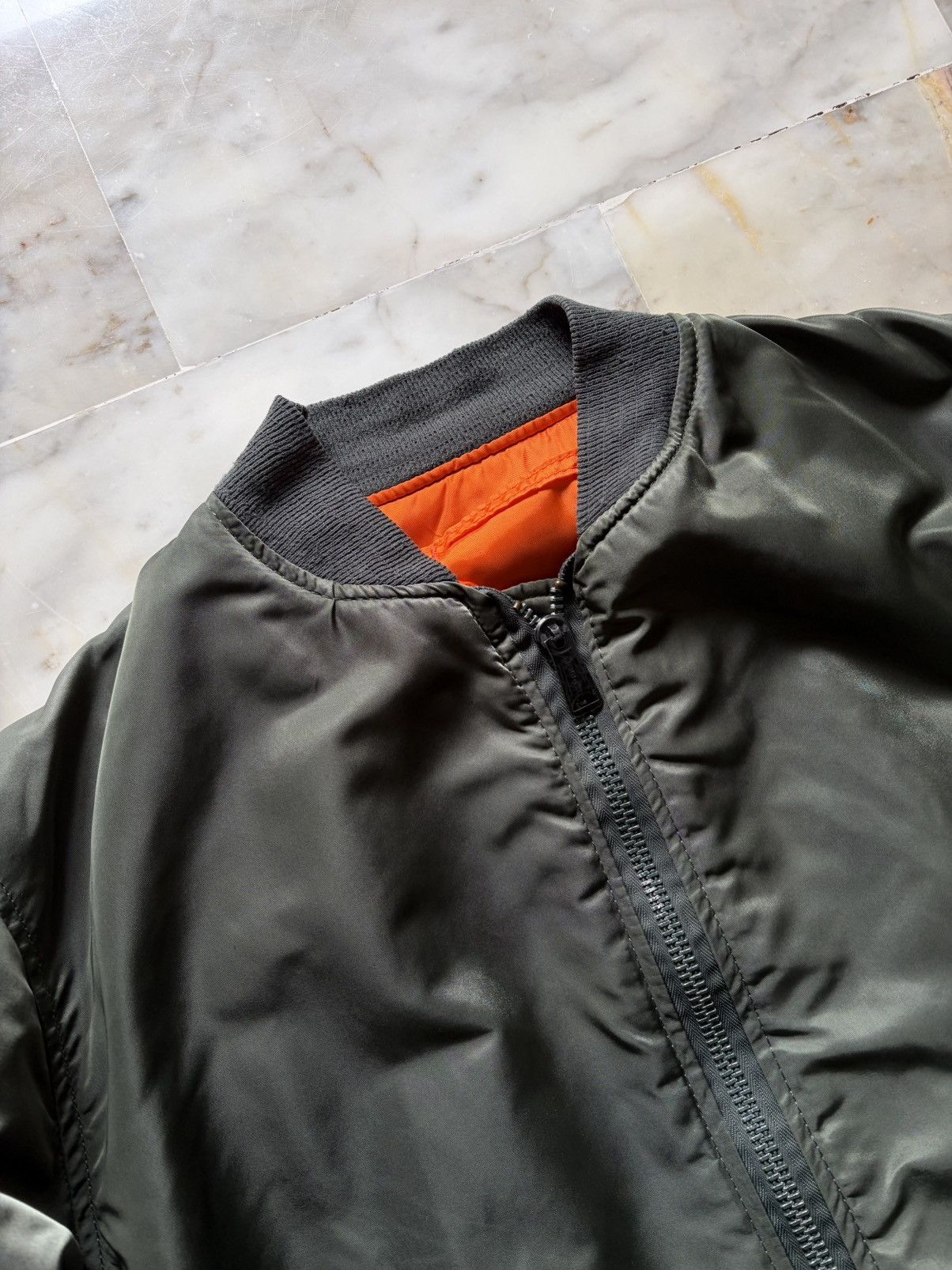 Alpha Industries Vintage '80s Alpha Industries MA-1 *IDEAL Zipper