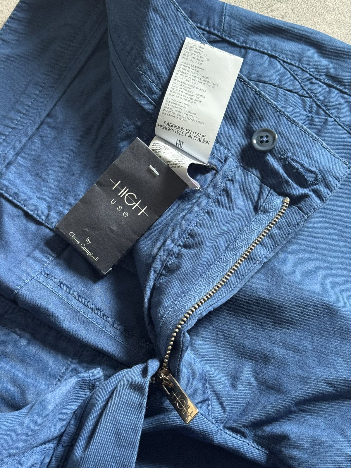 Other High Use USA8/UK12/F40 blue 3D pants chinos trousers Y2K Size 30" / US 8 / IT 44 - 12 Thumbnail