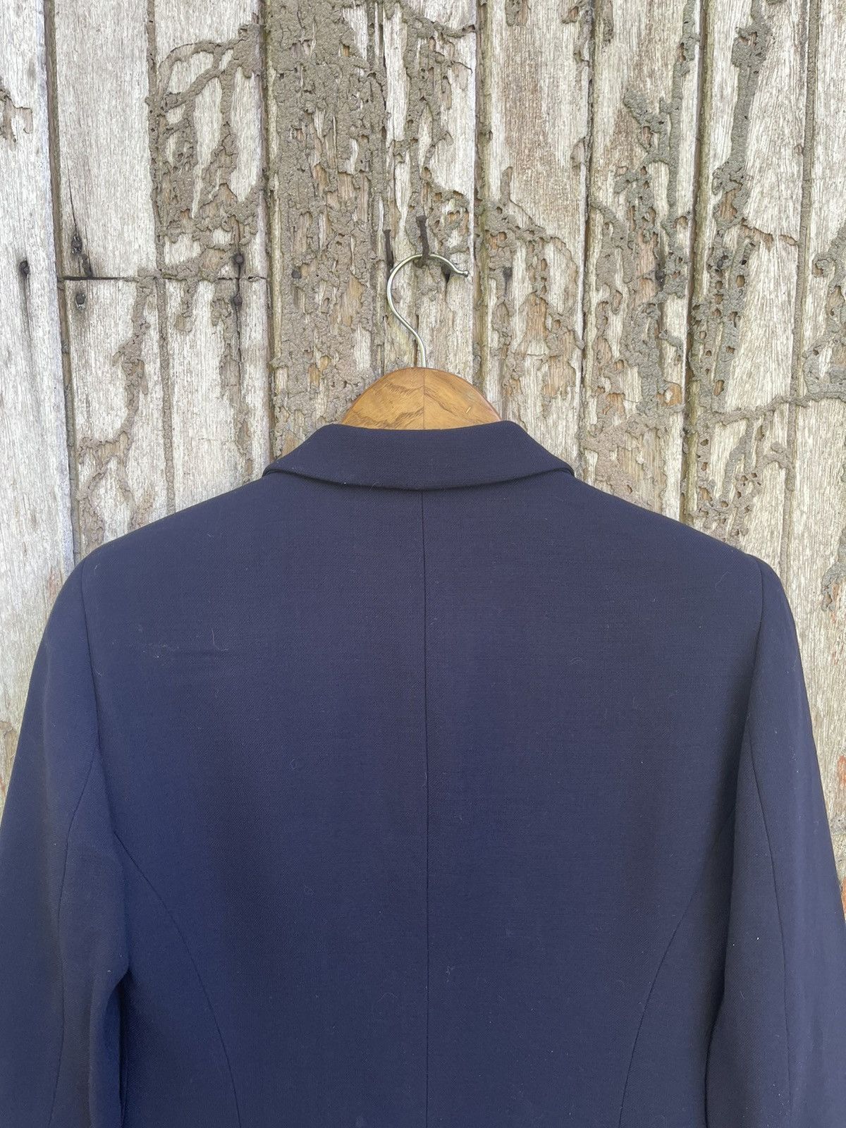 Designer Donna Karan Signature Navy Double-Breasted Blazer Size XS / US 0-2 / IT 36-38 - 11 Thumbnail