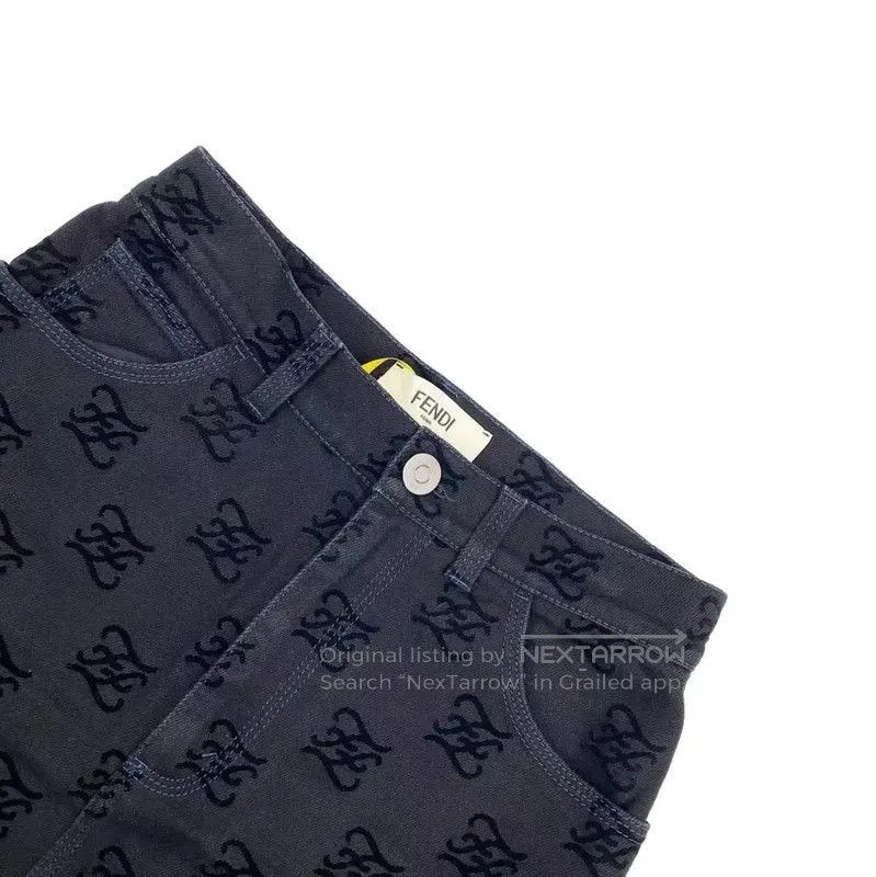 Fendi Fendi Black Cotton Women's Skirt . Size 28" / US 6 / IT 42 - 3 Thumbnail