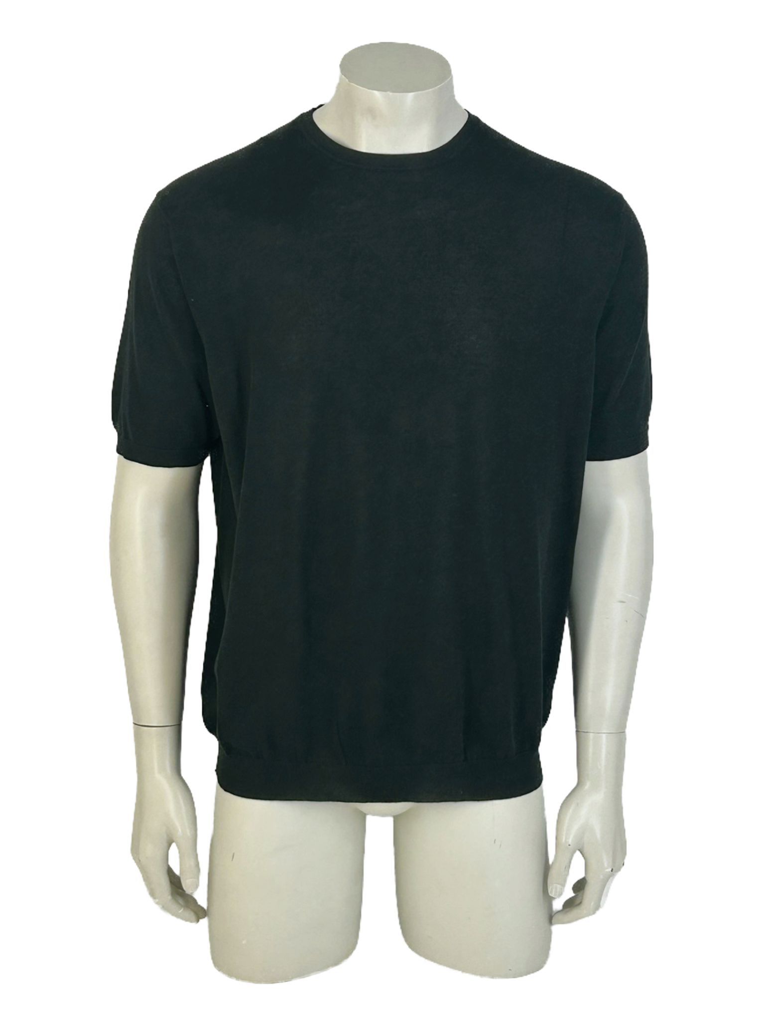 image of Prada Knitted Black T-Shirt, Men's (Size 2XL)